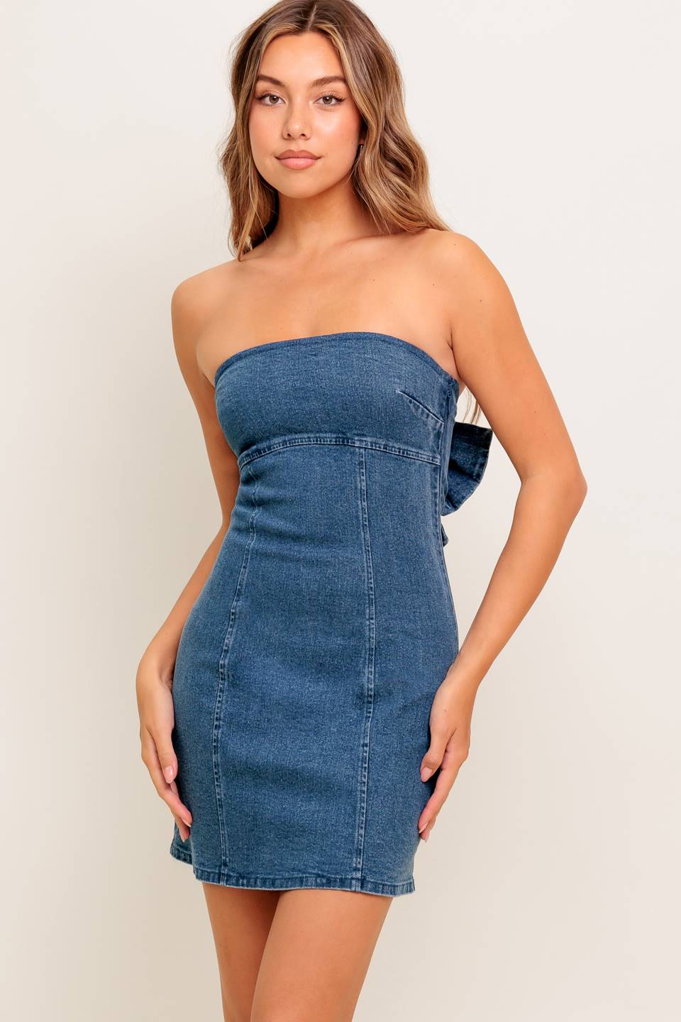 KYLA Denim Mini Dress for Women - Stylish & Comfortable Summer Outfit for Casual Wear, Parties & Date Nights