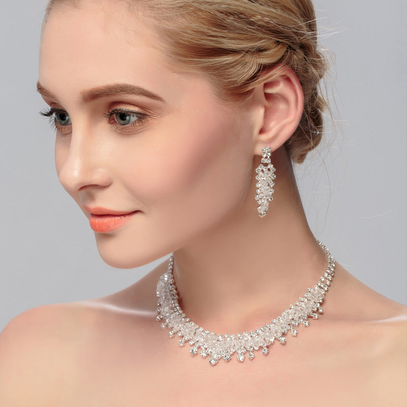 Elegant Wedding Jewelry Set for Bride - Necklace, Earrings & Bracelet - Perfect for Bridal Shower, Engagement & Wedding Day