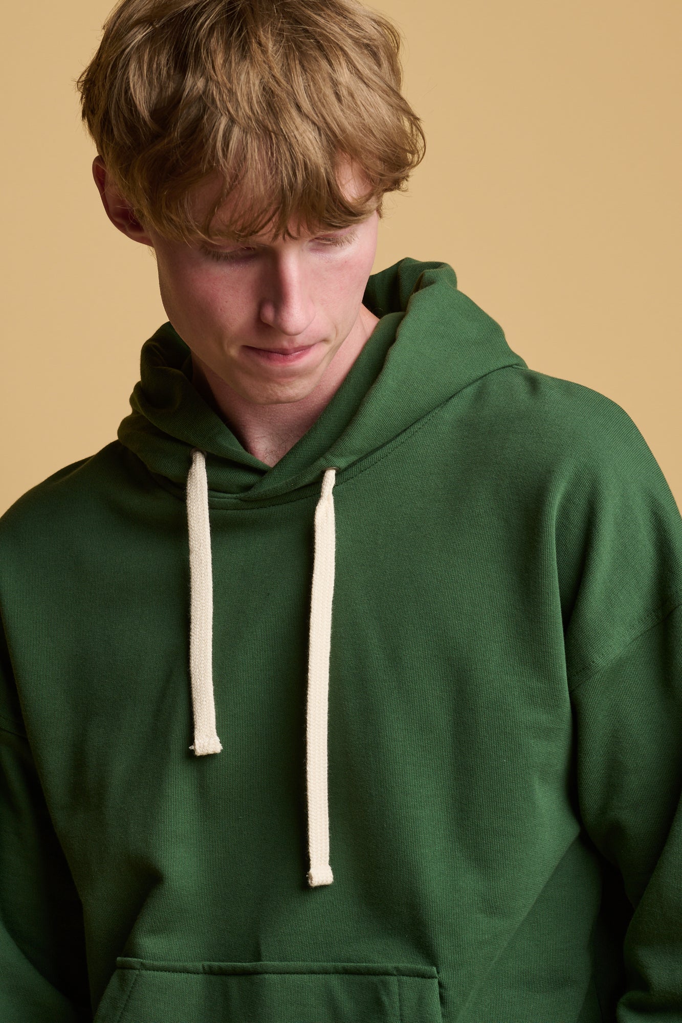 Men's Bottle Green Hooded Sweatshirt - Soft Cotton Pullover Hoodie for Casual Wear, Gym & Outdoor Activities