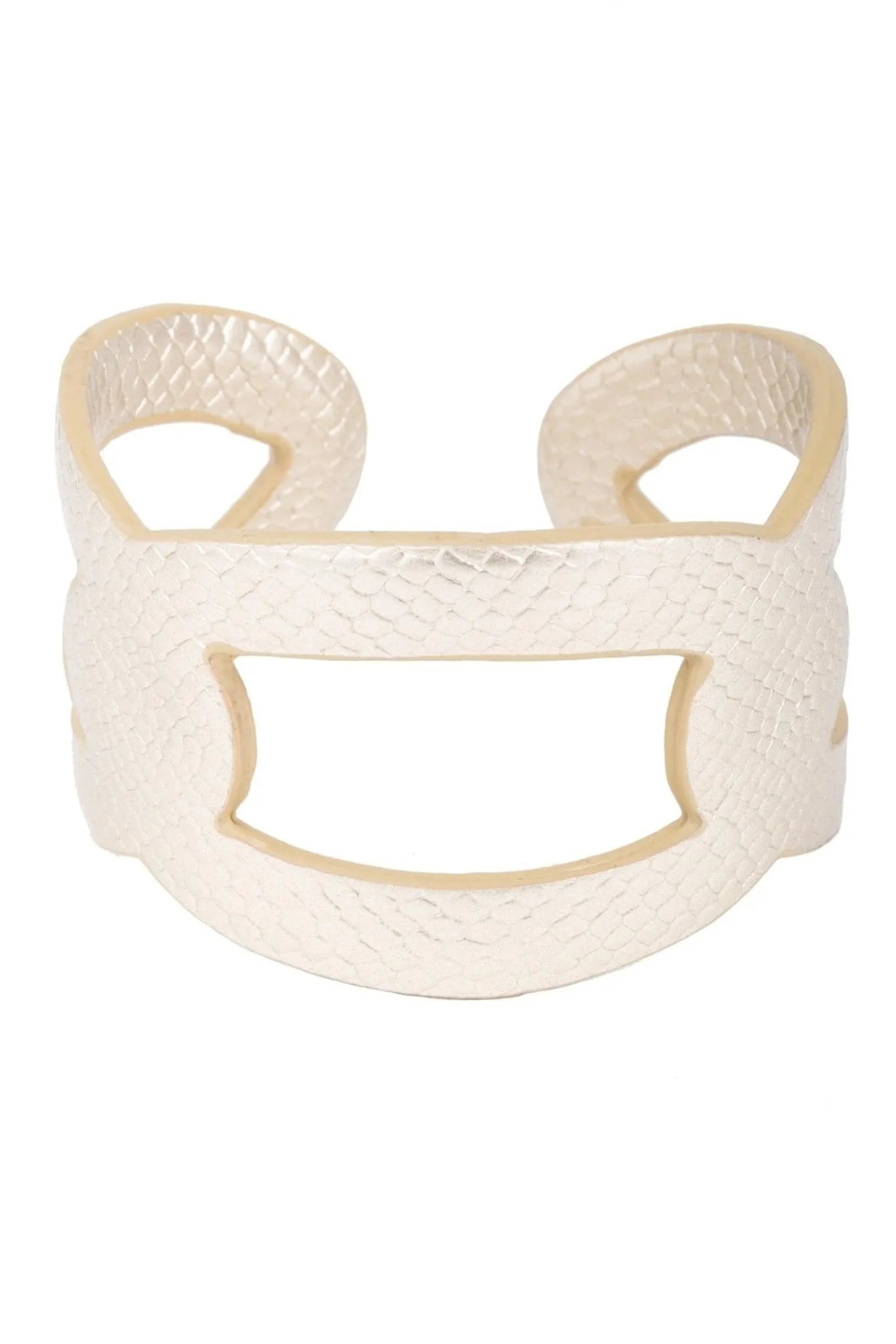 Ogee Cuff Bracelet for Women - Elegant Stainless Steel Bangle with Unique Wave Design - Perfect for Parties, Weddings & Everyday Wear