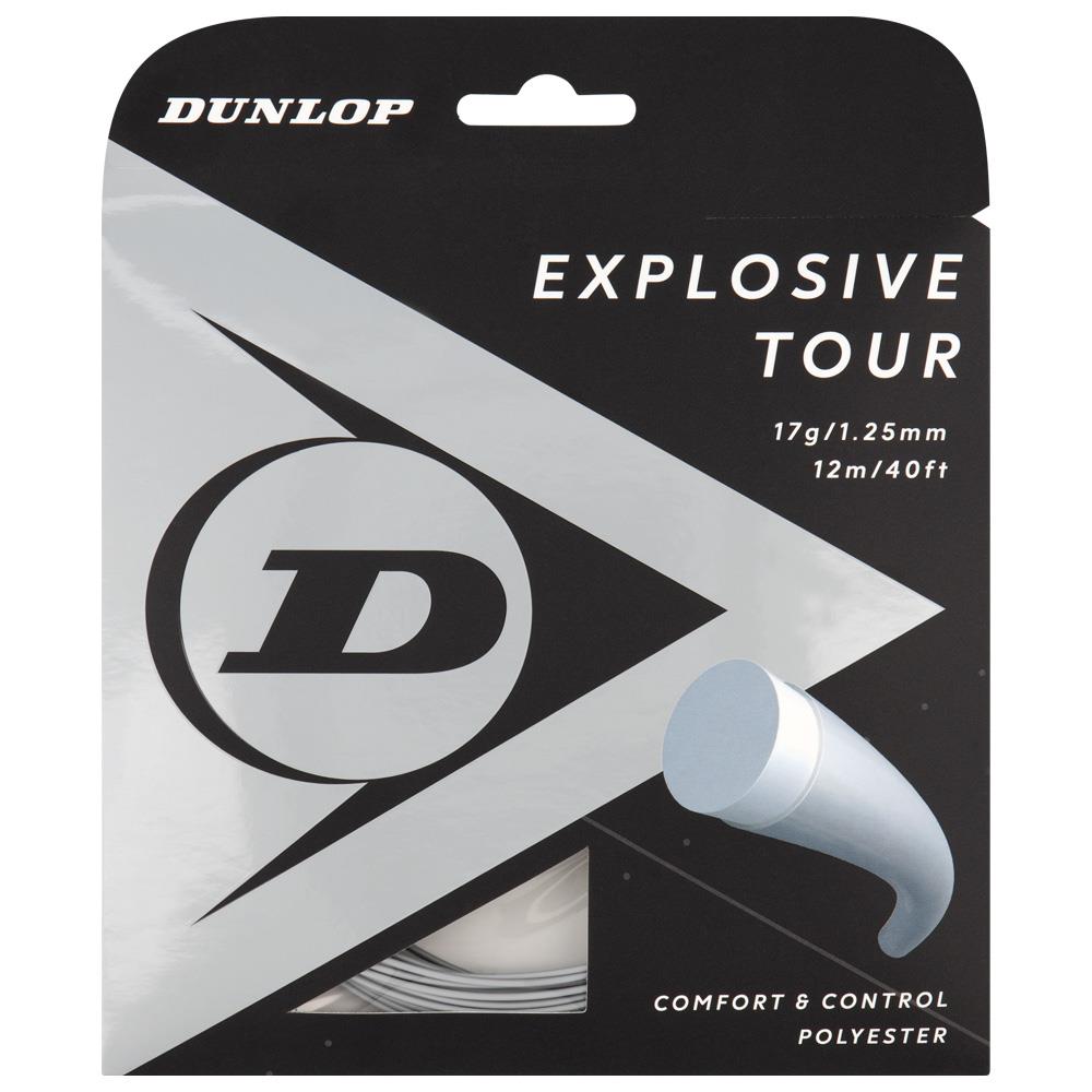 Dunlop Explosive Tour Tennis String Set - High-Performance Polyester Strings for Power & Control | Perfect for Competitive Play & Training