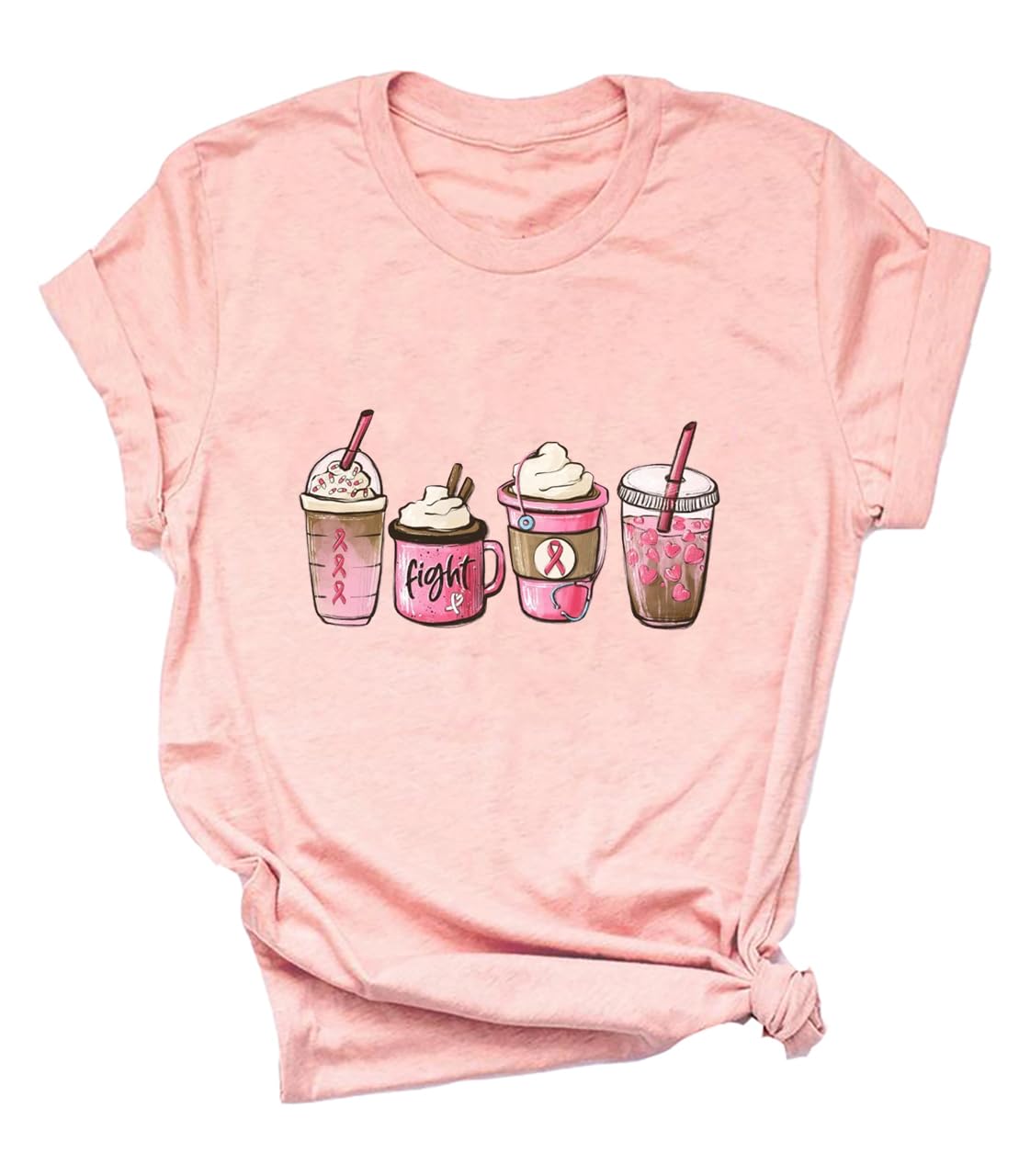Women's Breast Cancer Awareness T-Shirt - Pink Ribbon Warrior Graphic Tee for Survivors & Supporters | Comfortable Cotton Shirt for Fundraisers, Walks & Everyday Wear