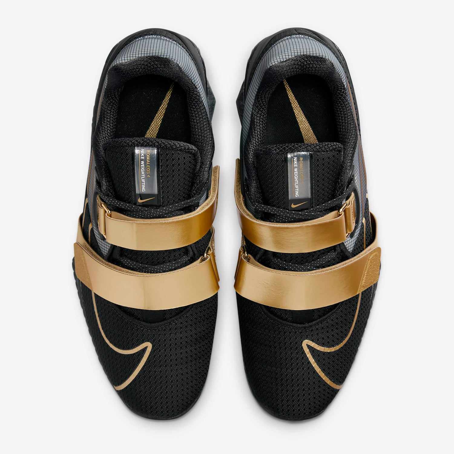 Nike Romaleos 4 Weightlifting Shoes for Men - Black & Gold Crossfit Training Shoes for Powerlifting, Squats & Olympic Lifts - Premium Stability & Support for Gym Workouts