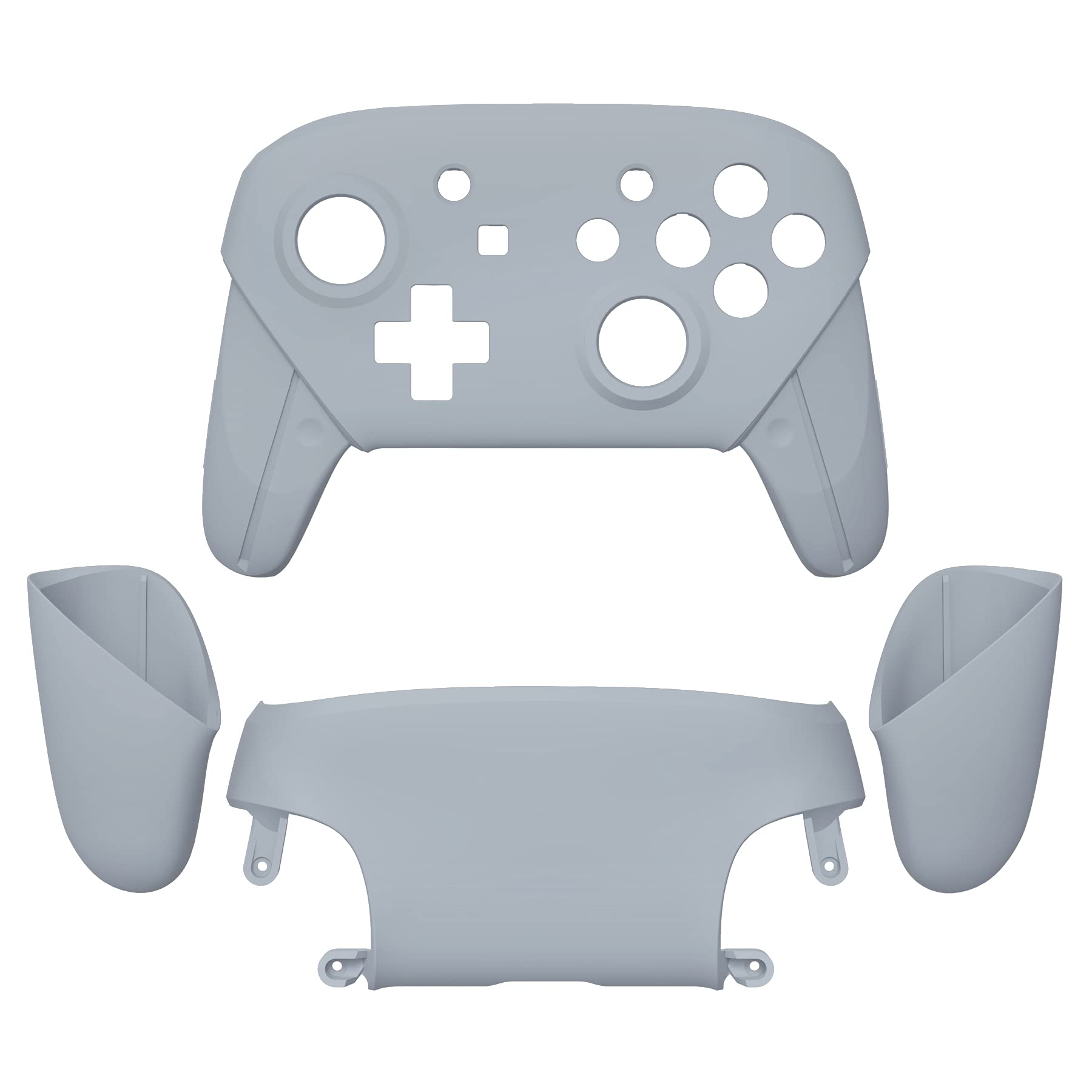 eXtremeRate Gray Faceplate for Switch Pro Controller - DIY Replacement for Gaming