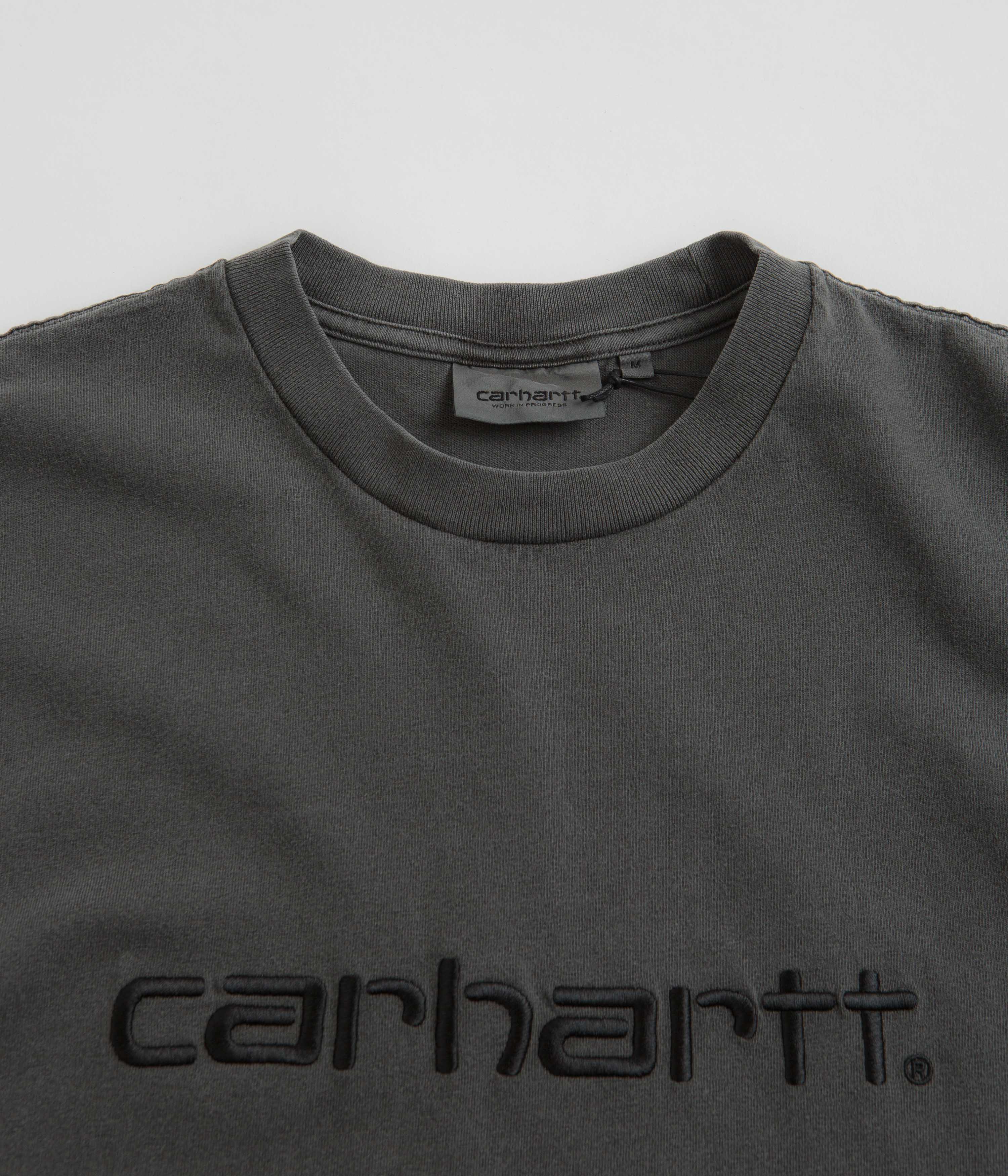 Carhartt Duster T-Shirt for Men - Comfortable Black Cotton Short Sleeve Tee for Work, Outdoor & Casual Wear