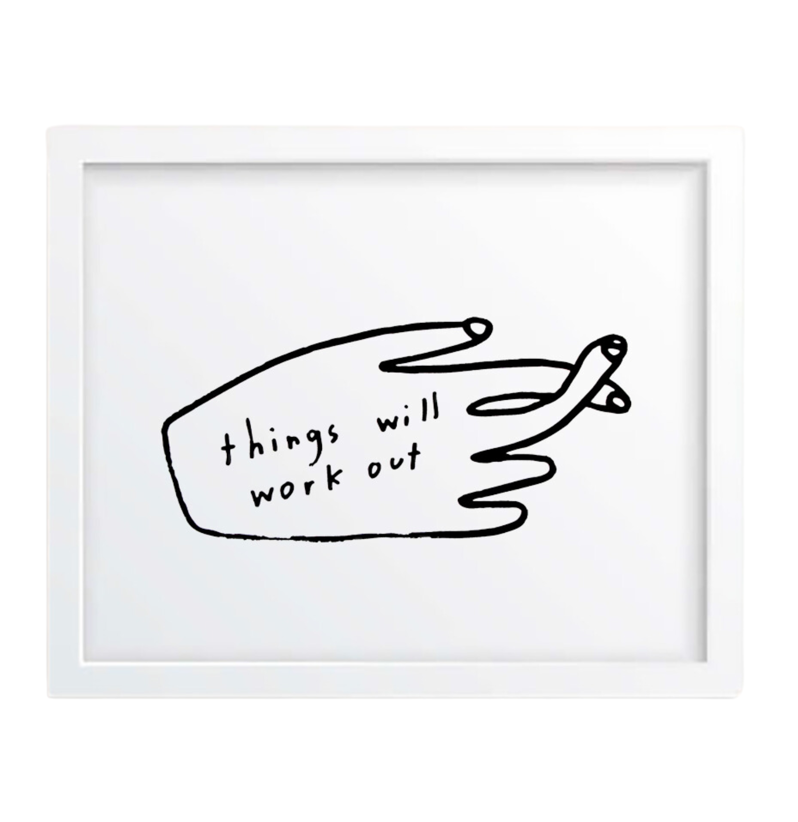 Things Will Work Out Print - Motivational Wall Art for Home & Office Decor - Perfect for Living Room, Bedroom, or Workspace Inspiration