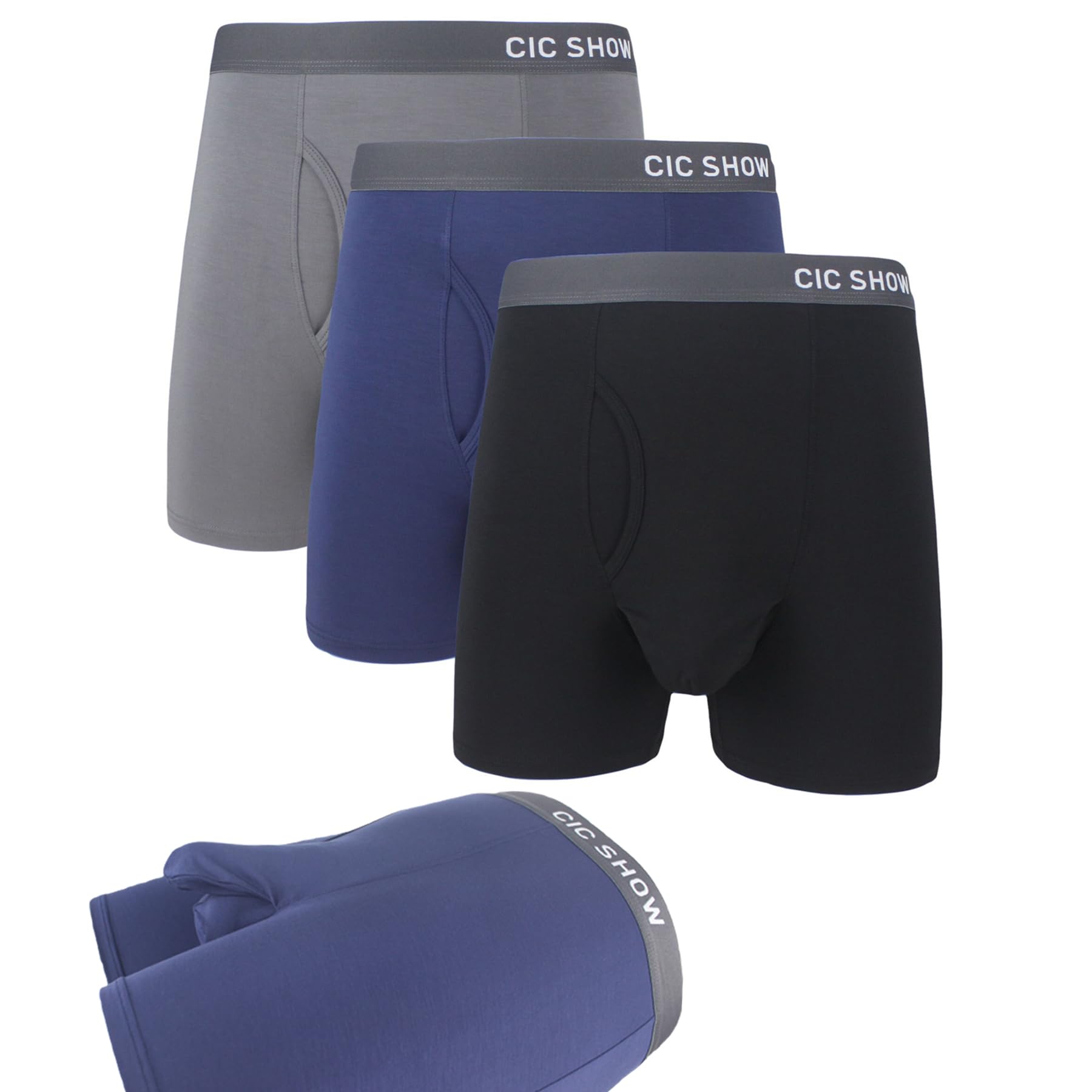 **Men's Ultra Soft Micro Modal Underwear with Dual Pouch Ball Support - 3 Pack for Comfort & Freedom - Perfect for Sports, Workouts & Everyday Wear**