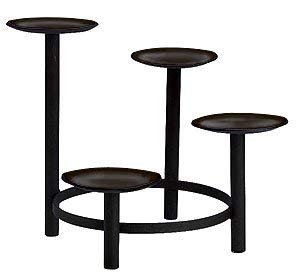 Christian Advent Pillar Candle Holder with Tiers - Perfect for Christmas Decorations, Church Altar, and Holiday Home Décor