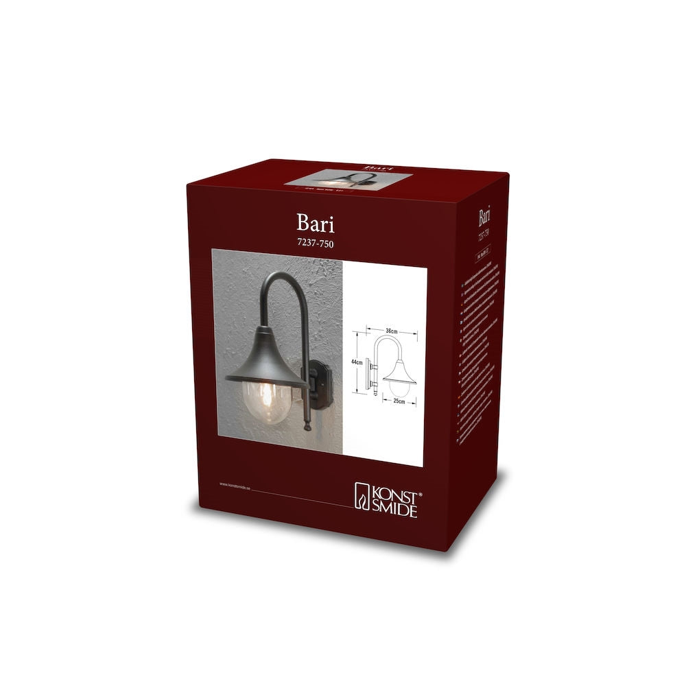 Bari LED Downlight - Matt Black & White Finish - E27 Bulb Base - IP44 Rated - Perfect for Living Room, Bedroom, and Kitchen Lighting