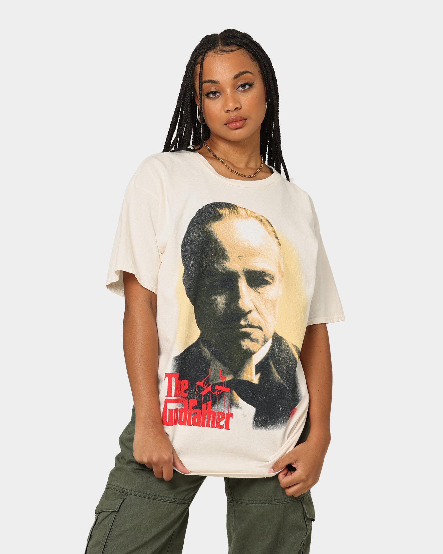 The Godfather Vintage T-Shirt - Off White | American Thrift | Movie Fan Gift, Casual Wear & Cosplay