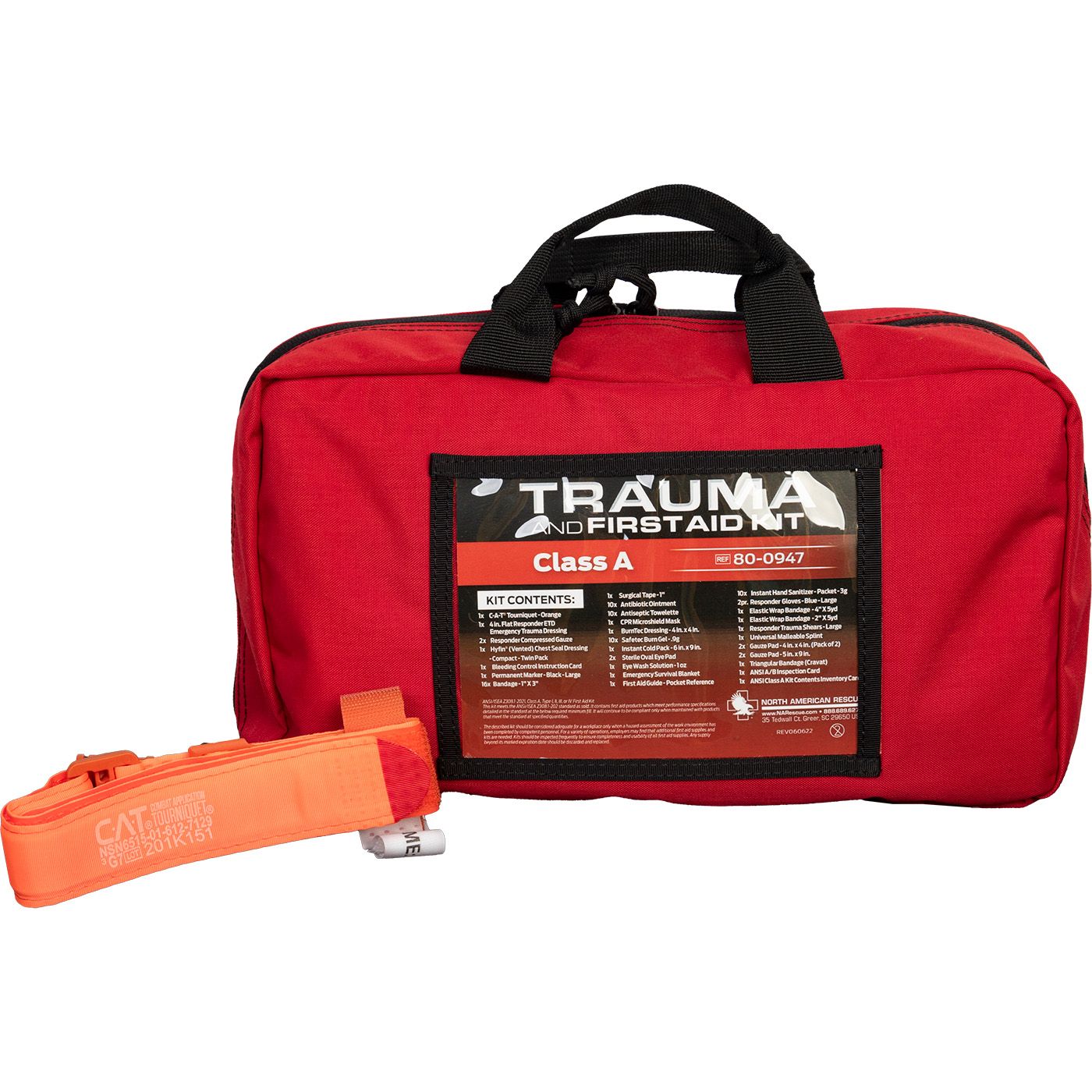 Professional Trauma First Aid Kit Class A – Emergency Medical Supplies for Home, Car, Workplace & Outdoor Survival