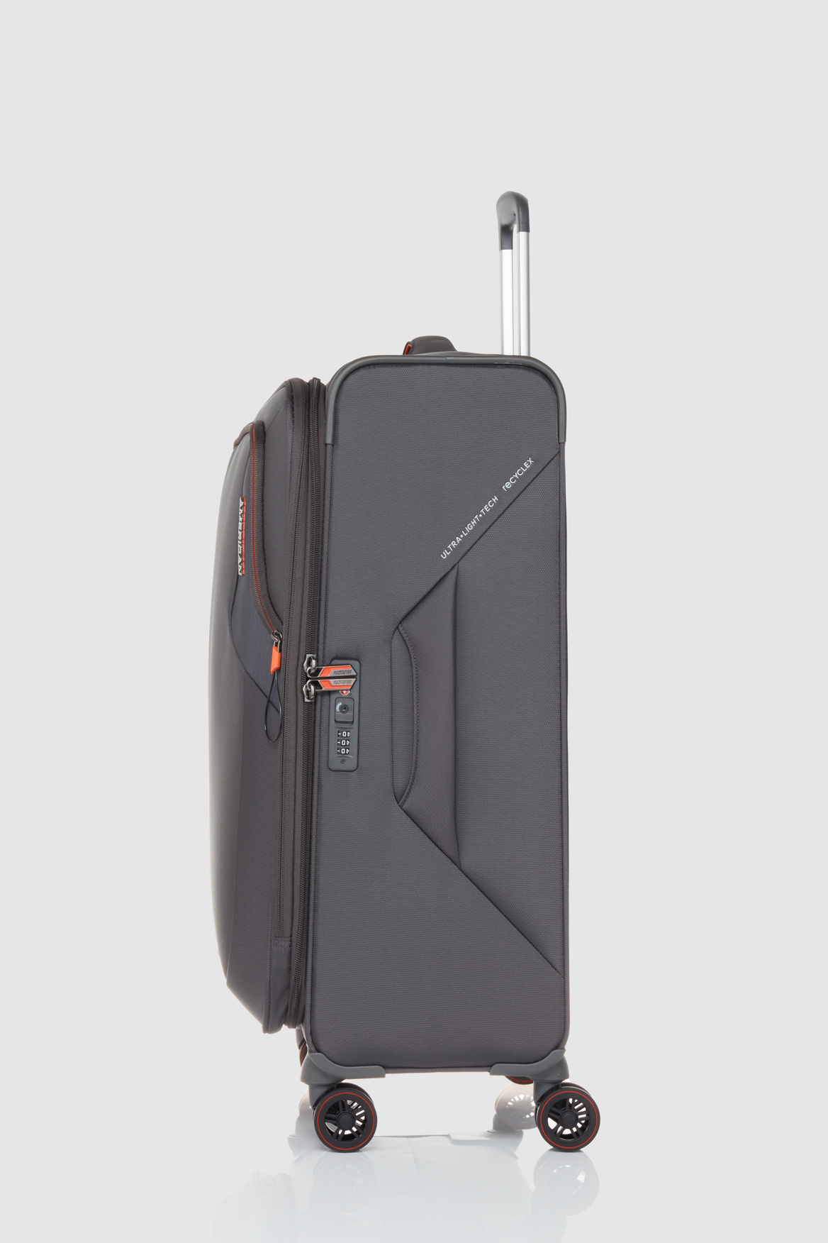 American Tourister Applite 5.0 72/28 Spinner Luggage - 28 Inch Expandable Hardshell Suitcase with 360° Wheels, Grey (Perfect for International Travel & Business Trips)