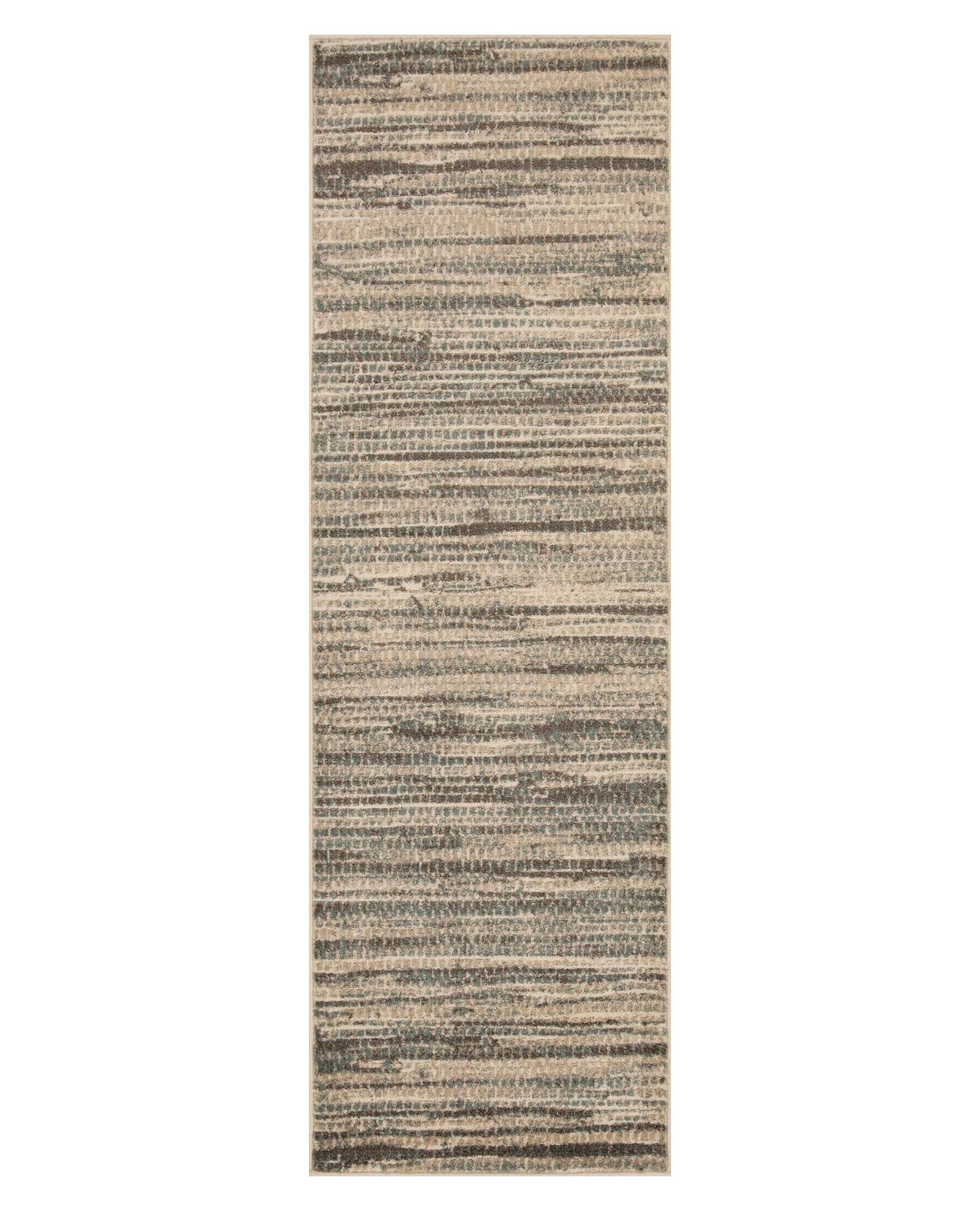 Montauk Striped Pastel Indoor Area Rug - Soft Bohemian Style Living Room Carpet for Bedroom, Nursery & Dorm Decor