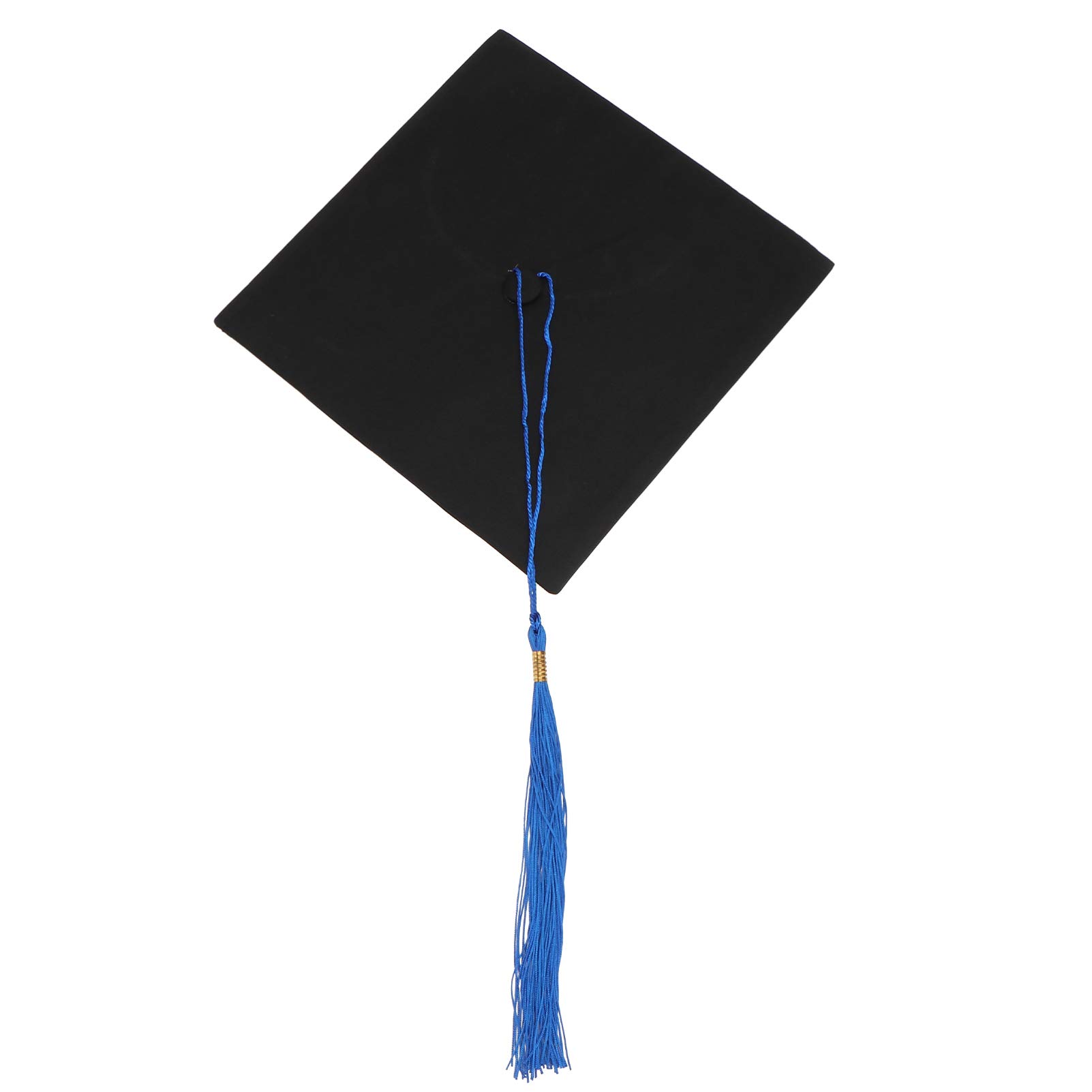 NUOBESTY Graduation Cap with Tassel - Bachelor's Degree Hat for Graduation Ceremony & Party - Adjustable Blue Mortarboard for High School & College Students - Perfect for Commencement Photos & Celebrations