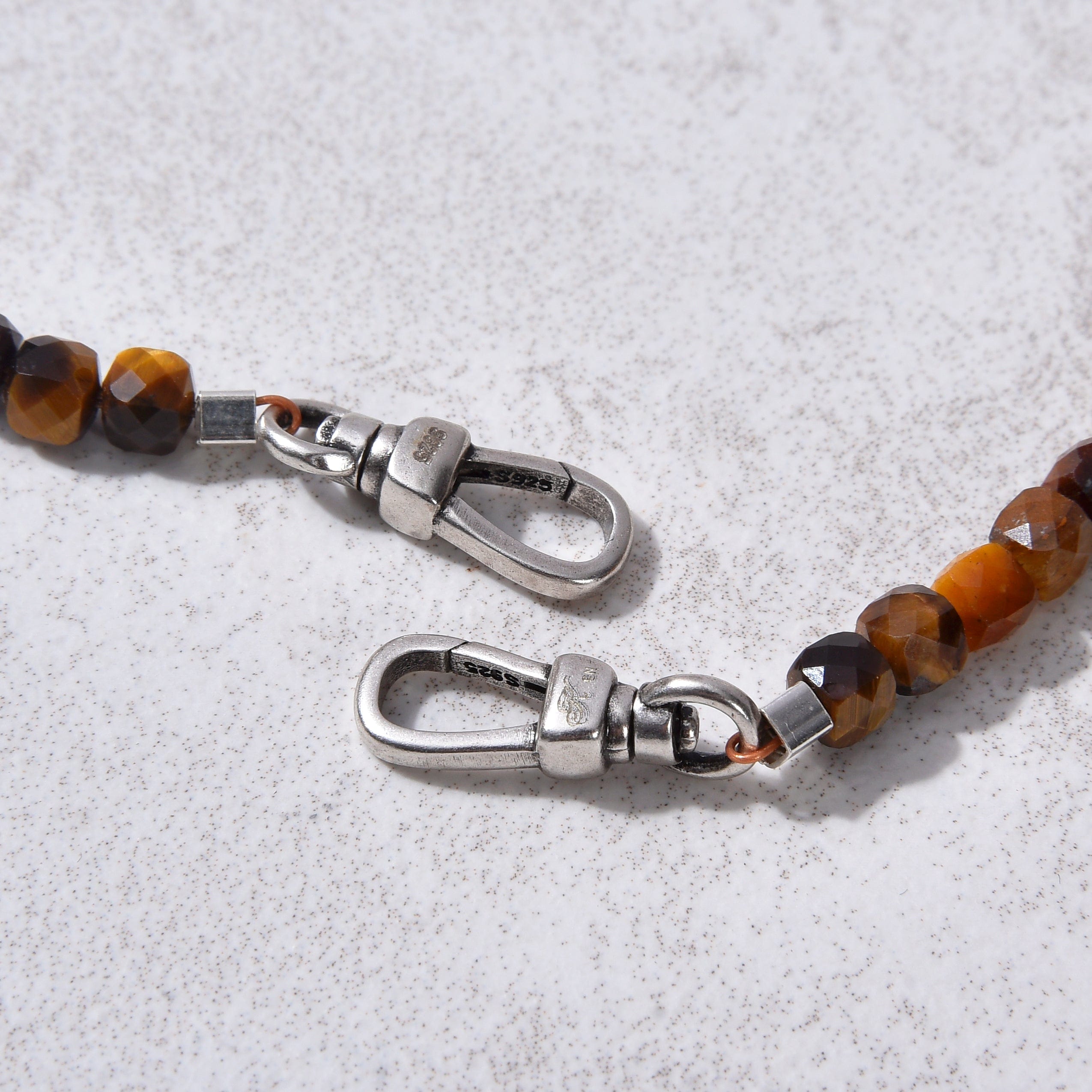 4mm Tiger Eye Faceted Cube Beaded Necklace & Multi-Wrap Bracelet Set - Healing Crystal Jewelry for Women, Boho Chic Accessories for Everyday Wear, Meditation & Spiritual Gifts