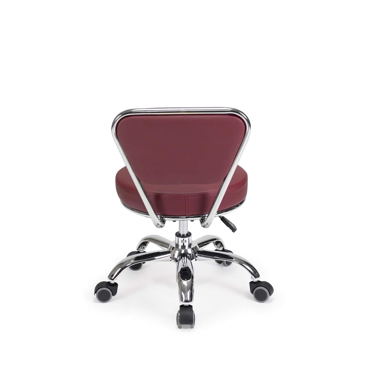 **Dayton Garage Rolling Seat (Red) - Adjustable Height 13