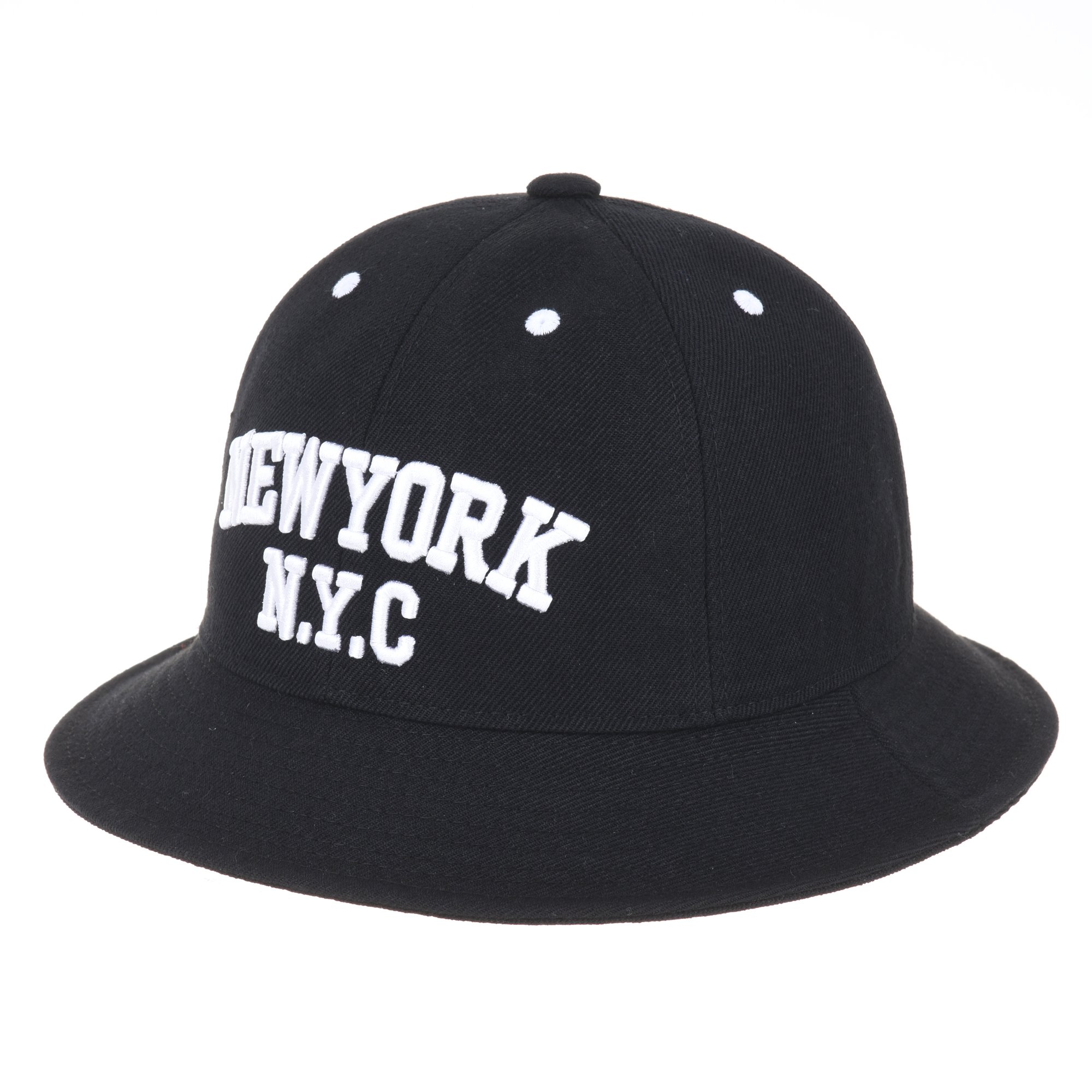 WITHMOONS Cotton Bucket Hat - Camouflage Print with New York Embroidery (KR2191) | Sun Protection Outdoor Hat for Hiking, Fishing & Street Fashion