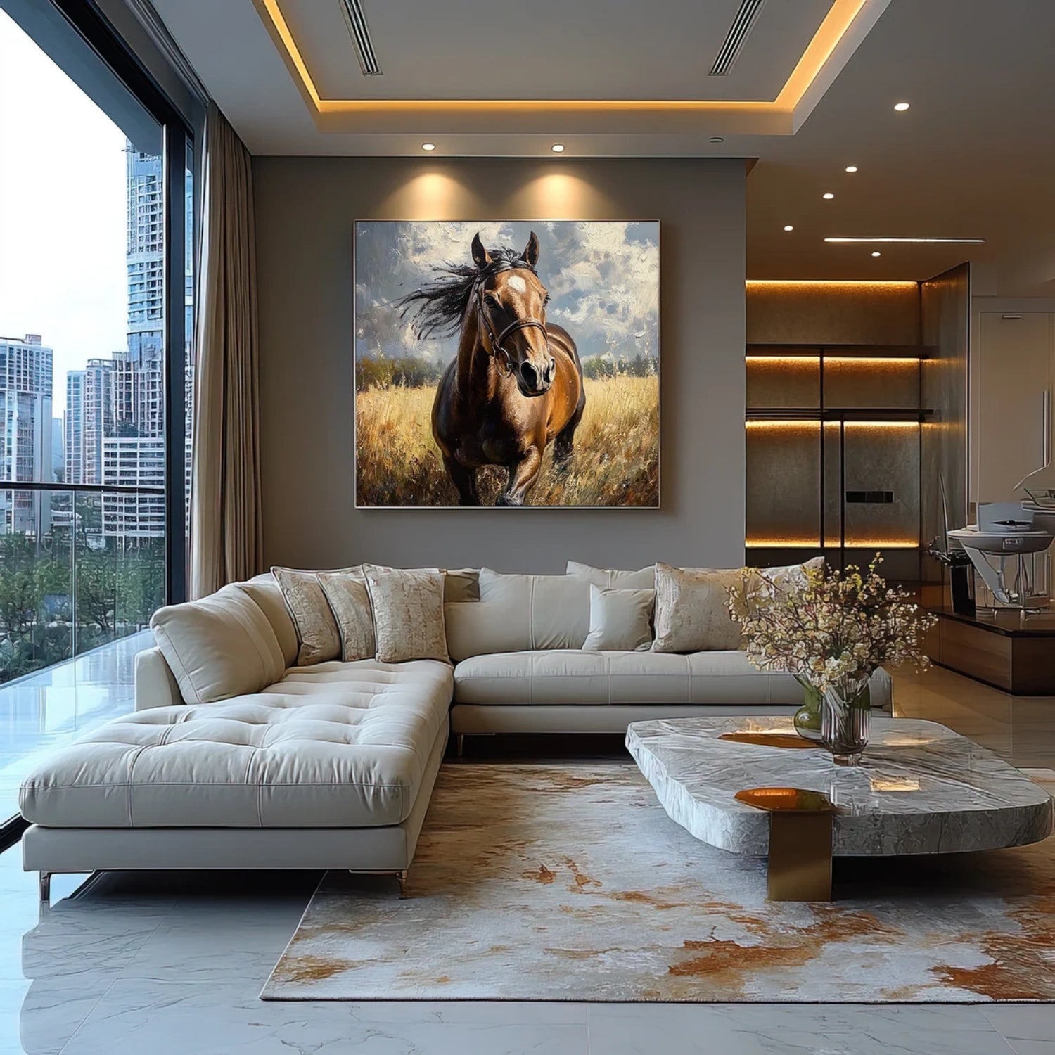 Animal Art Painting #AP130 - Handmade Wildlife Canvas Art for Home & Office Decor | Perfect for Living Room, Bedroom, or Gift
