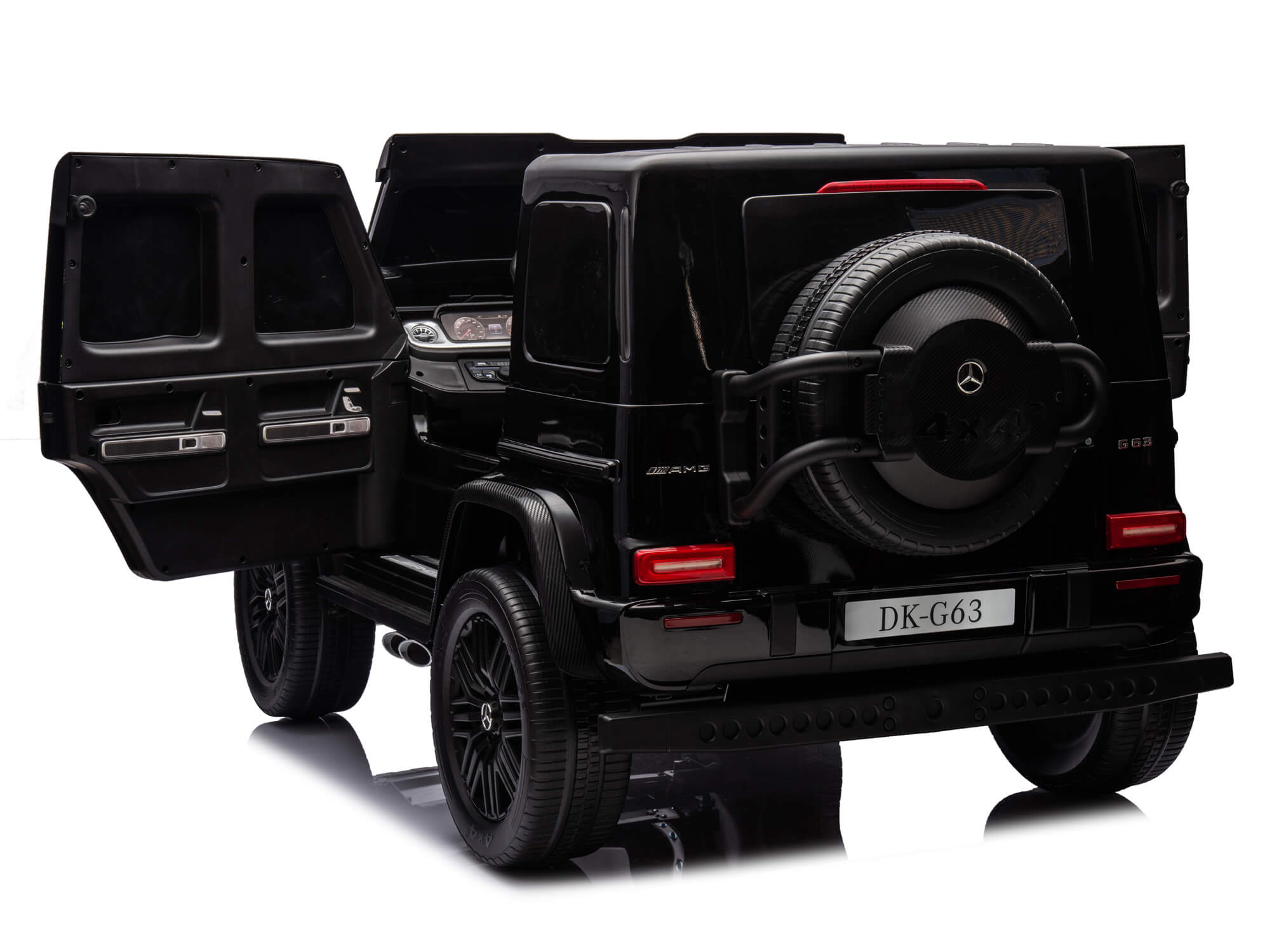 24V 2 Seater Mercedes AMG G63 Kids Ride On SUV with Remote Control & LED Video Screen - Black Electric Toy Car for Boys & Girls - Perfect for Birthday Gifts & Outdoor Play