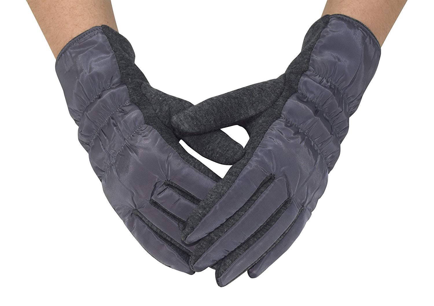 Women's Touchscreen Fleece Lined Winter Gloves - Warm Driving & Texting Gloves for Cold Weather (Grey) | Perfect for Commuting, Outdoor Activities & Smartphone Use