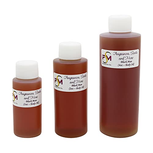 Premium Black Men's Cologne & Body Oil Roll-On (10ml/1.3oz) - 7 Sizes Available - Long-Lasting Fragrance for Date Night, Work & Special Occasions