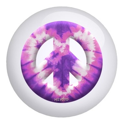 Premium Purple Heart Tie Dye Meyoto Bowling Ball for Professional & Casual Bowlers - Perfect for League Play, Tournaments & Practice Sessions