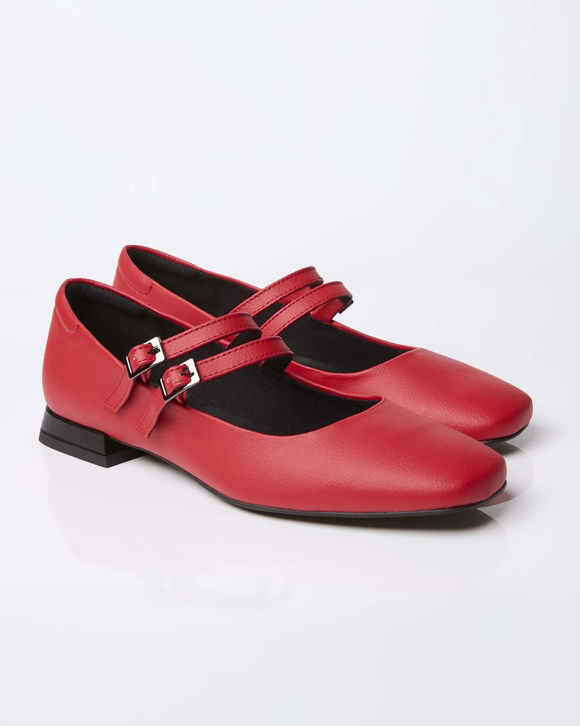 Mary Jane Women's Vegan Leather Pumps - Eco-Friendly Grape Leather Shoes | Comfortable & Stylish for Work, Office, and Casual Wear