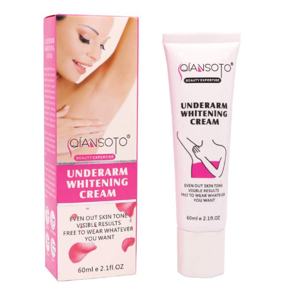 KISSION Natural Armpit Whitening Cream for Sensitive Skin - Intimate Areas, Underarms, Thighs & Body - Odor Elimination & Skin Brightening (60ml) - Perfect for Daily Use, Post-Waxing Care & Summer Freshness