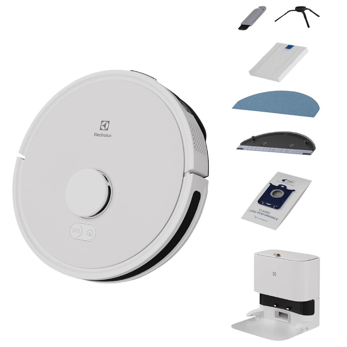 Electrolux Ultimate Home 700 Robot Vacuum and Mop Combo - Smart WiFi Connected, Self-Charging, Powerful Suction for Hardwood Floors & Carpets - Ideal for Pet Hair, Dust Cleaning in Living Room & Bedroom