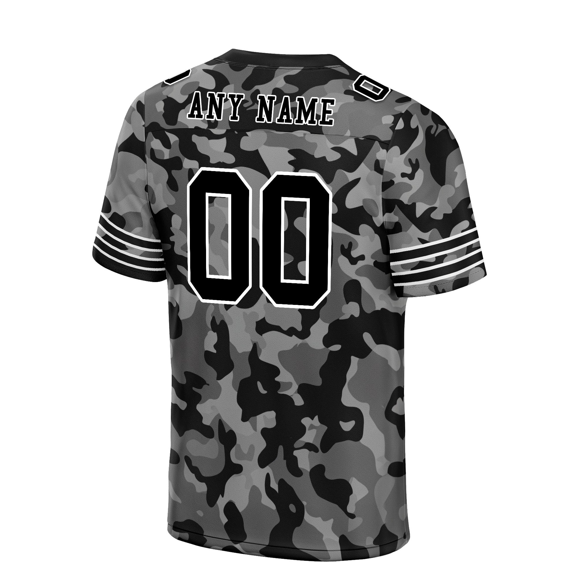 Custom Camo Personalized Authentic Football Jersey FBJ02 D06119 - Perfect for Game Day, Team Sports & Fan Events - High-Quality Breathable Fabric for Ultimate Comfort