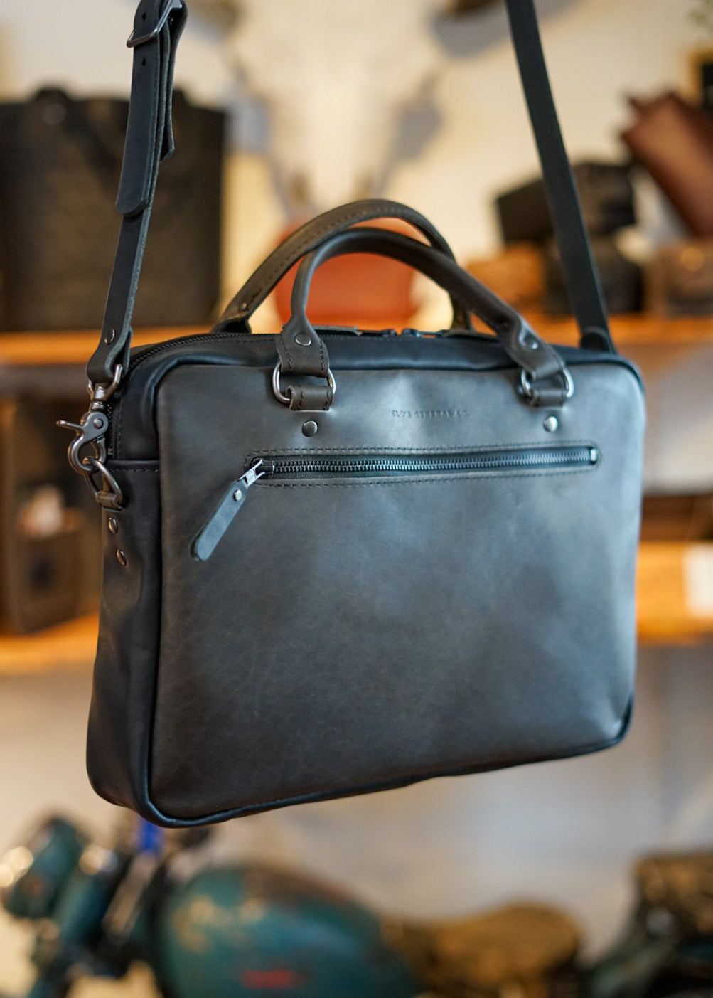 Durable Essential Work Bag for Professionals - Frontier Evergreen with Flat Black Accents | Perfect for Office, Commuting & Business Travel