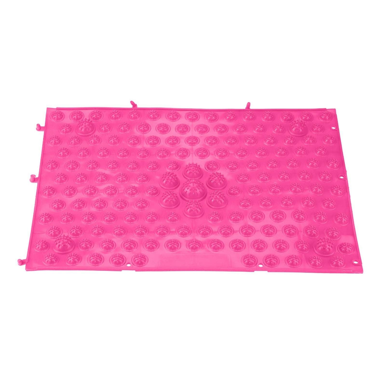 28.5×38.5cm Colorful Universal TPE Foot Massage Mat - Relieve Tension & Stress, Non-Slip Massage Pad Cushion for Home, Office & Spa - Perfect for Relaxation, Reflexology & Party Games (Pink)