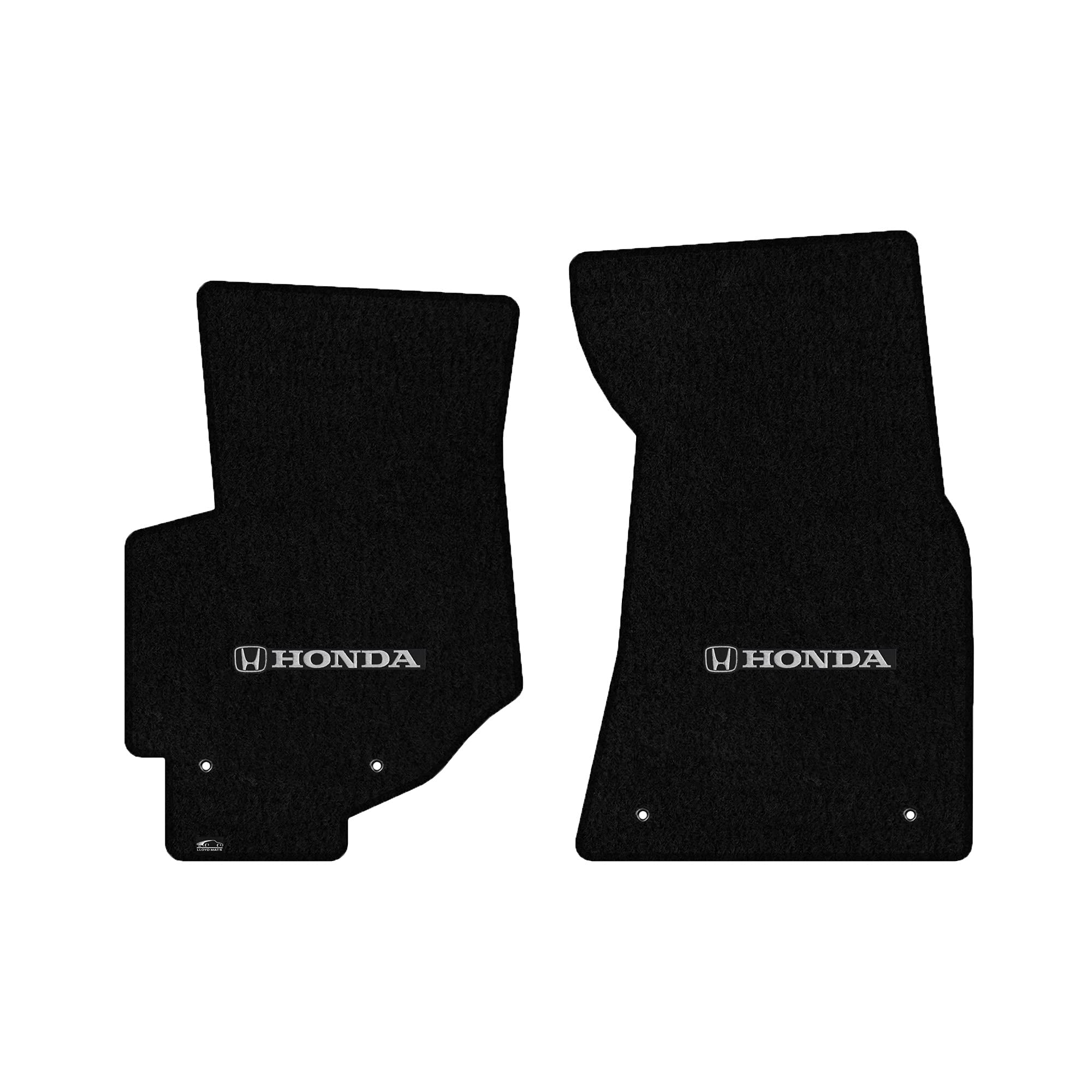 Premium Custom-Fit Carpeted Floor Mats for Honda CR-V 1997-2000.5 - Luxury Car Floor Liners with Silver H & Honda Logo (Black, 2-Piece Front Set) | Perfect Fit, Enhanced Comfort & Protection for Your Vehicle Interior
