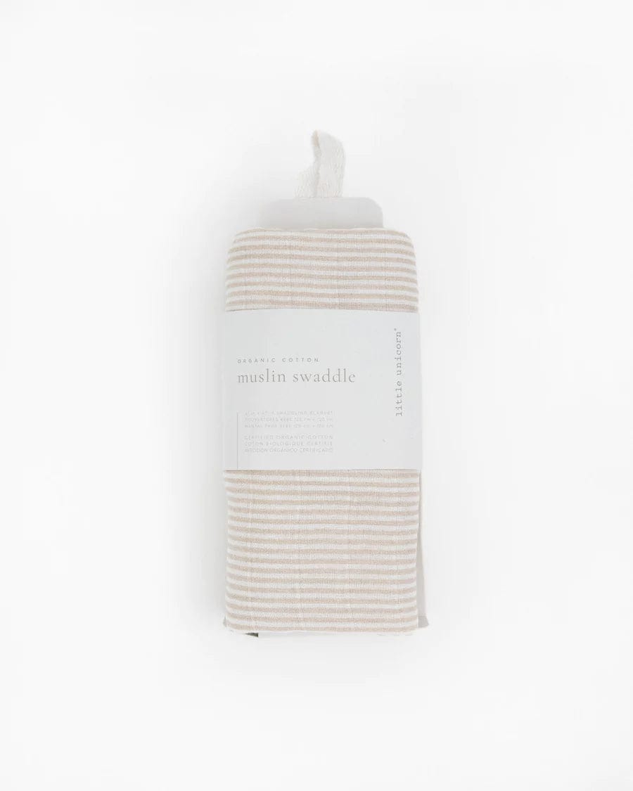 Little Unicorn Organic Cotton Muslin Swaddle Blanket - Soft Baby Swaddles for Newborns, Breathable & Lightweight for Nursery, Travel & Photo Shoots