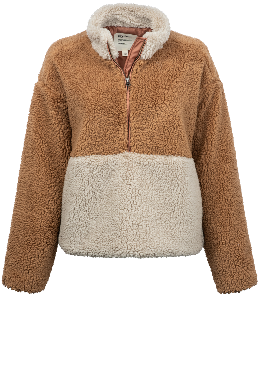 Dylan Colorblock Fleece Pullover Sweatshirt for Men - Cozy Winter Fleece Jacket with Stylish Color Block Design | Perfect for Outdoor Activities, Casual Wear & Cold Weather