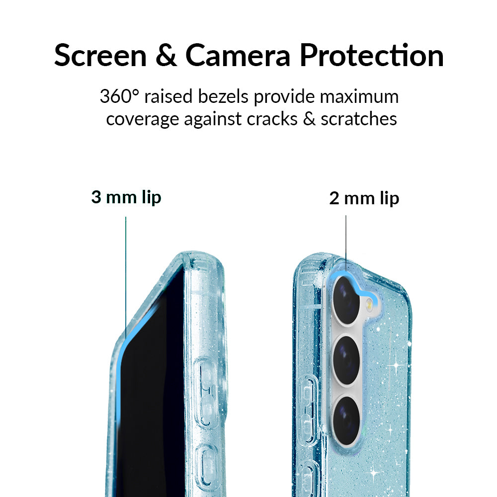 Samsung Galaxy Phone Case with Blue Stardust Design - Durable Protective Cover for Everyday Use, Travel & Outdoor Activities