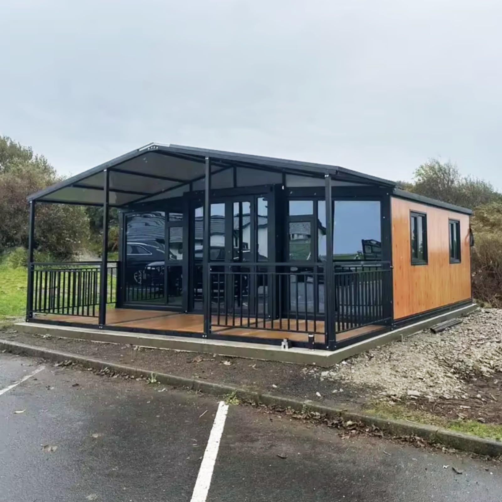 20ft Prefab Tiny Home for Sale - Portable Modular Container House with Spacious Living Space | Perfect for Off-Grid Living, Vacation Homes & Backyard ADUs