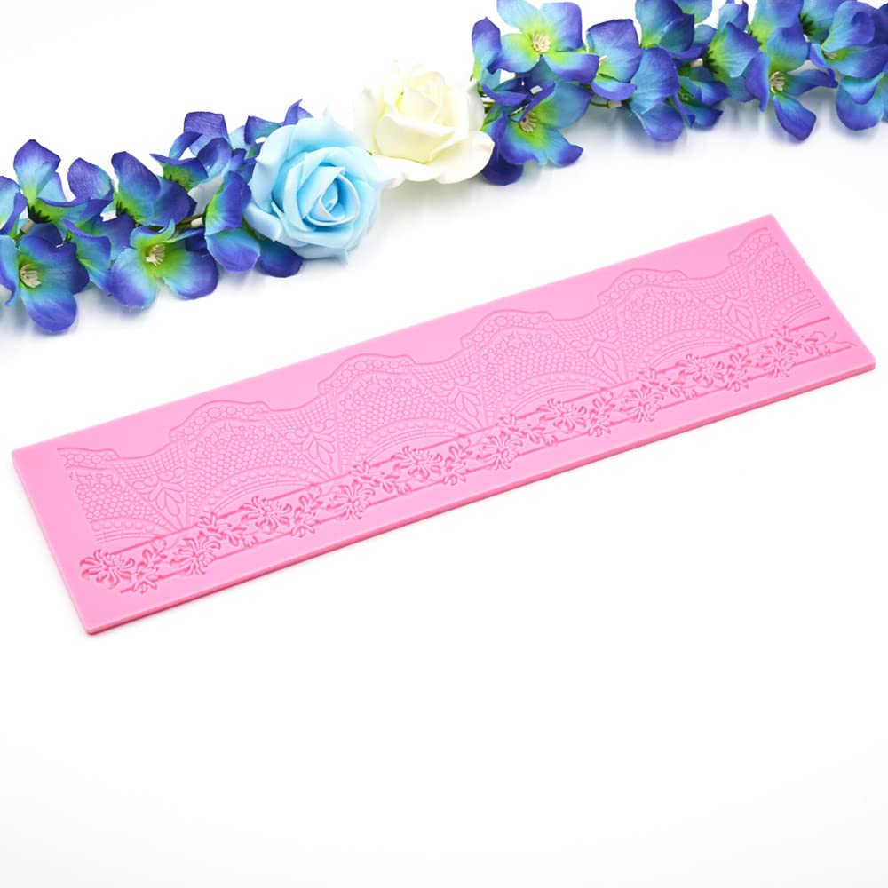 Premium Silicone Cake Lace Mold Set for Fondant Decorating - Elegant Lace Molds for Wedding Cakes, Cupcakes & Dessert Toppers - Perfect for Baking, DIY Cake Decorating & Special Occasions