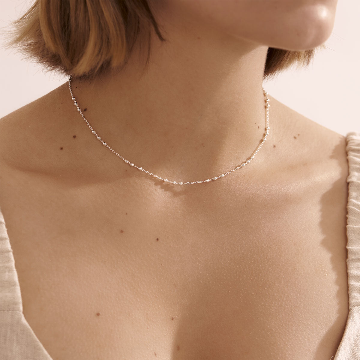 Elegant Beaded Chain Necklace for Women - Stylish Boho Jewelry for Casual & Formal Wear - Perfect for Parties, Weddings & Everyday Fashion