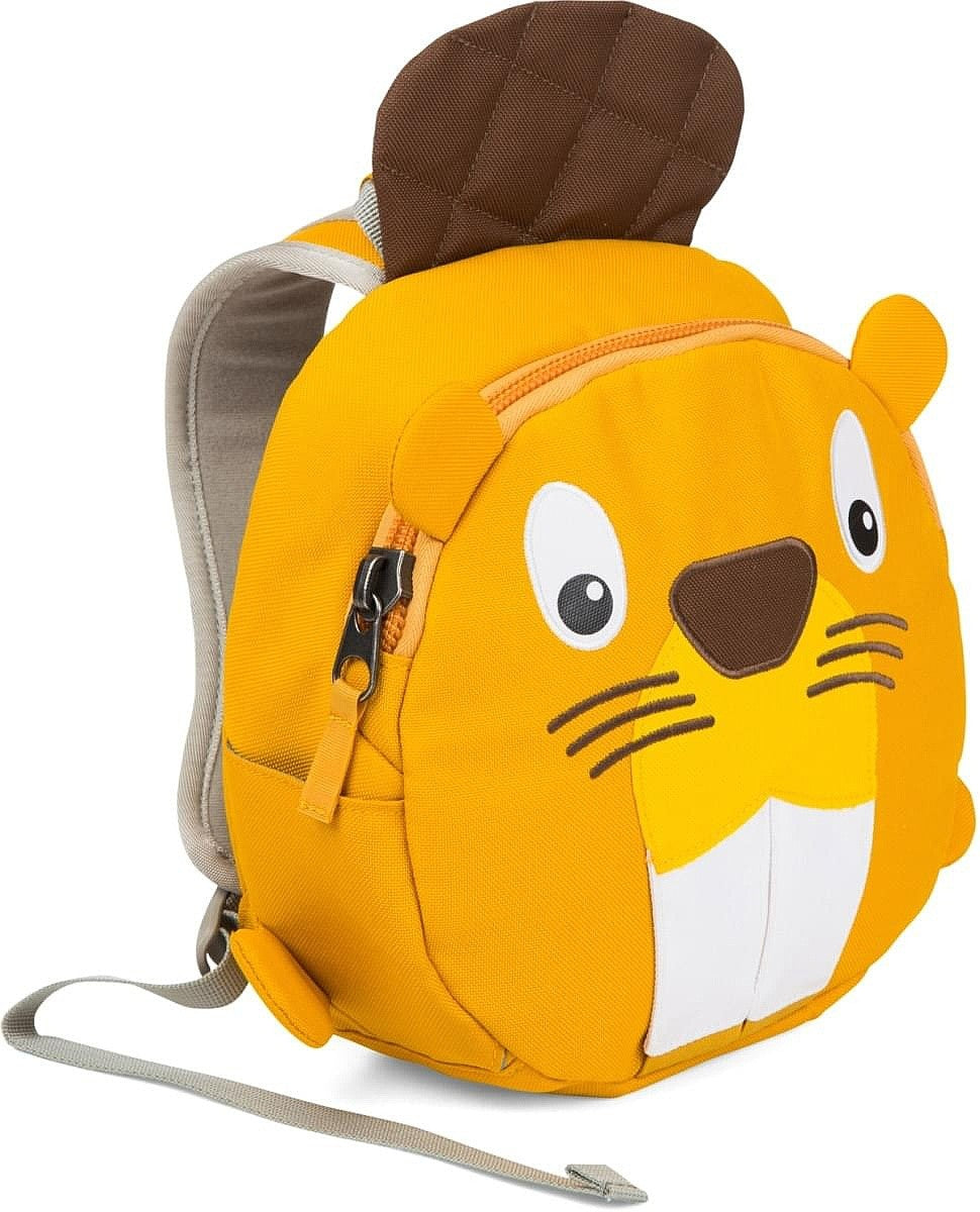 Affenzahn Small Ben the Beaver Backpack for Kids - Lightweight & Waterproof School Bag for Boys & Girls - Perfect for Daycare, Preschool & Outdoor Adventures