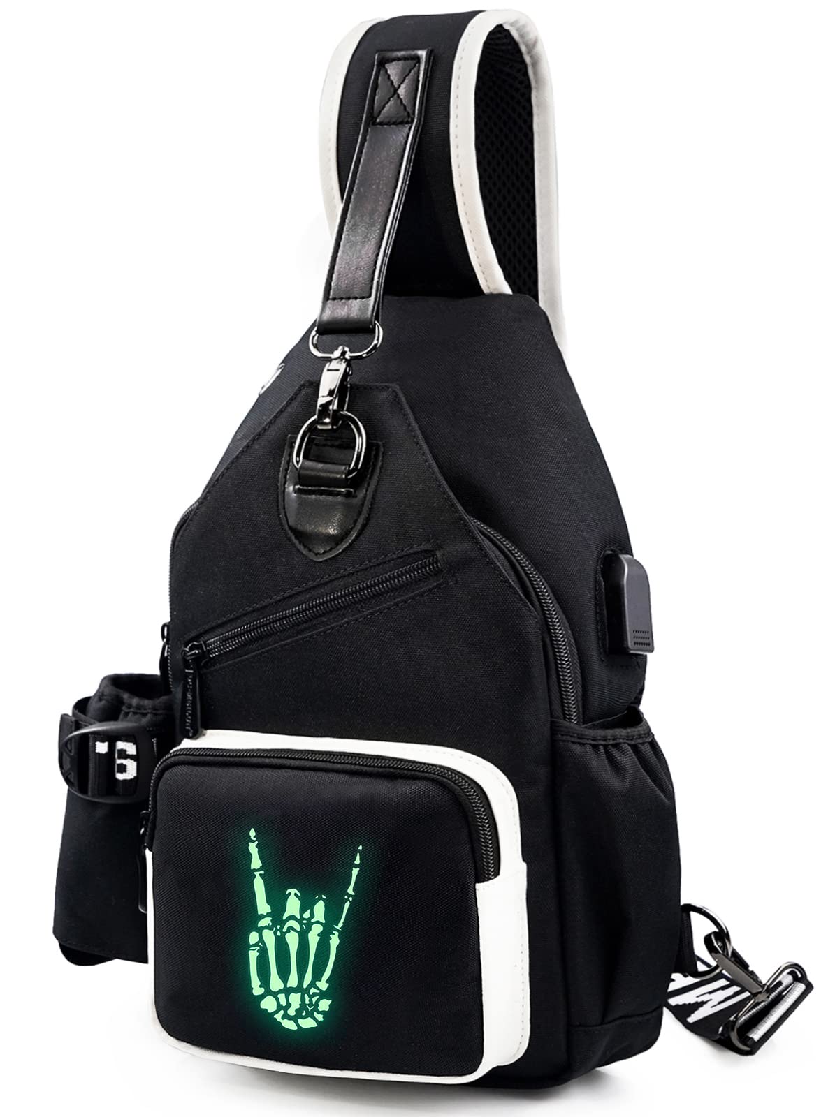 Junlion Sling Bag for Men & Women - Lightweight Crossbody Shoulder Bag with Adjustable Strap, Multipurpose Chest Daypack for Travel, Hiking & Daily Use