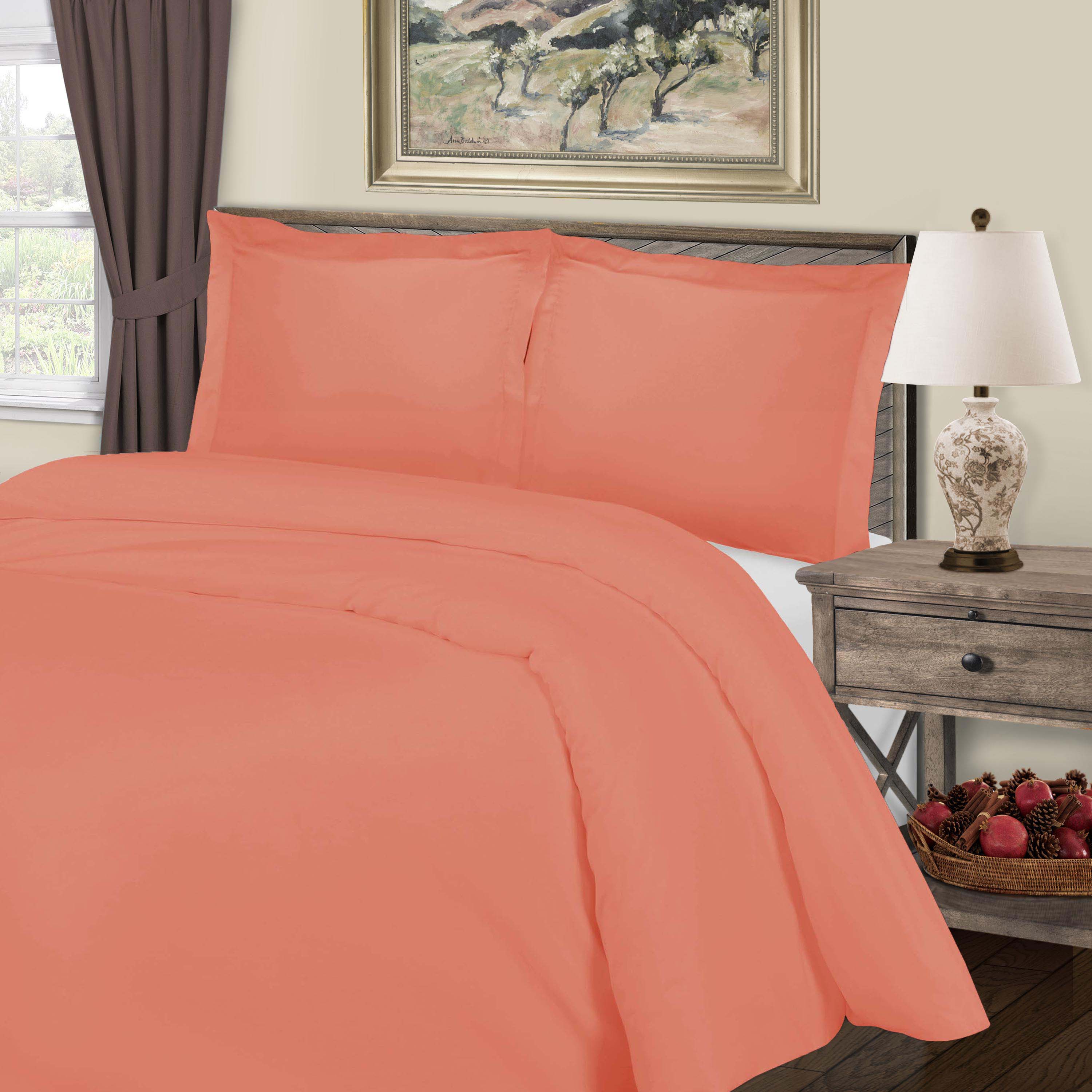 Premium 800 Thread Count Cotton Blend 3-Piece Duvet Cover Set - Soft, Breathable Bedding for Luxury Comfort - Perfect for Master Bedrooms, Guest Rooms & Hotels