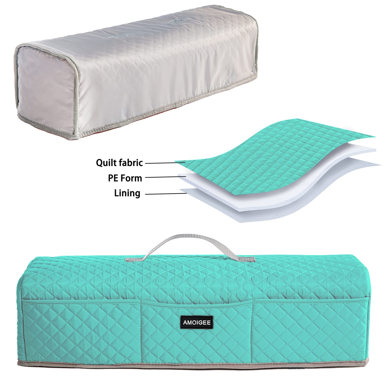 AMOIGEE Padded Dust Cover for Cricut Maker, Maker 3, Explore 3, Explore Air 2 - Protective Machine Cover for Cricut Accessories & Tools | Perfect for Crafting, Scrapbooking & DIY Projects