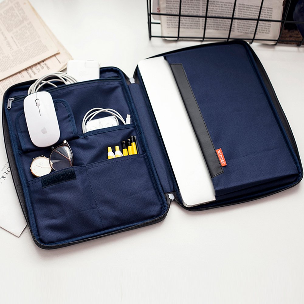 MyGreen Multi-Functional A4 Document Organizer Bag - Waterproof Zippered File Case for iPad, Laptop, Notebooks, Pens & Office Supplies | Perfect for Business Travel, Work Commute & Home Office Organization