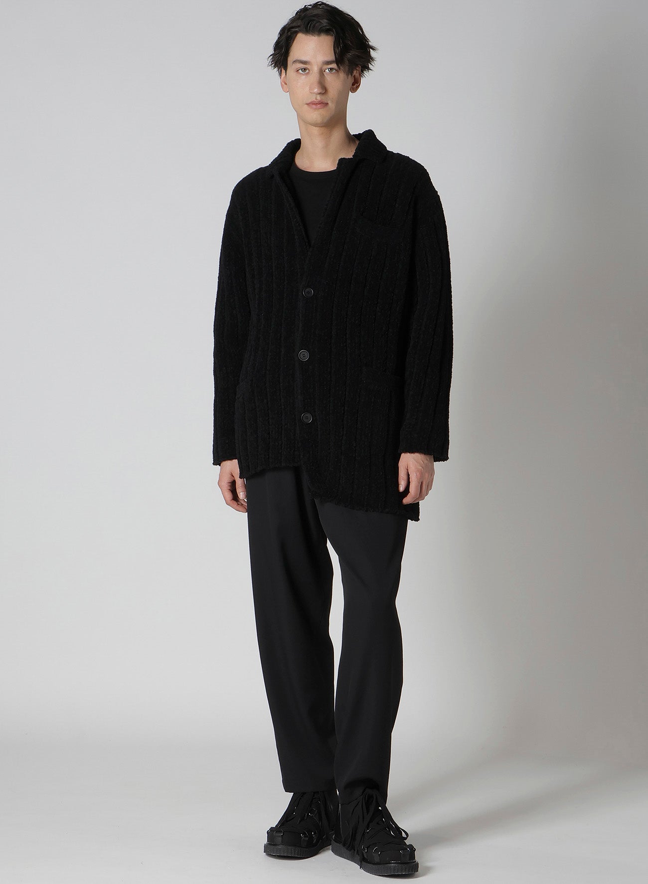 3G4 RIB 3-Button Drivers Knit Cardigan for Men - Warm & Stylish Fall/Winter Layering Piece for Casual Outfits and Office Wear