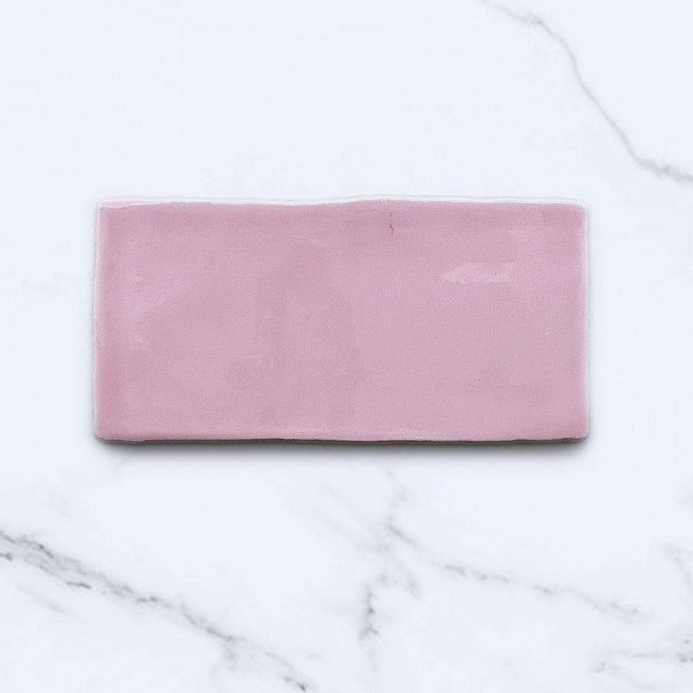 Manhattan Rosa Pink 75x150 Matt Subway Tile - Premium Ceramic Wall & Backsplash Tile for Kitchen, Bathroom & Shower - Classic Pink Subway Tile for Modern & Vintage Home Decor