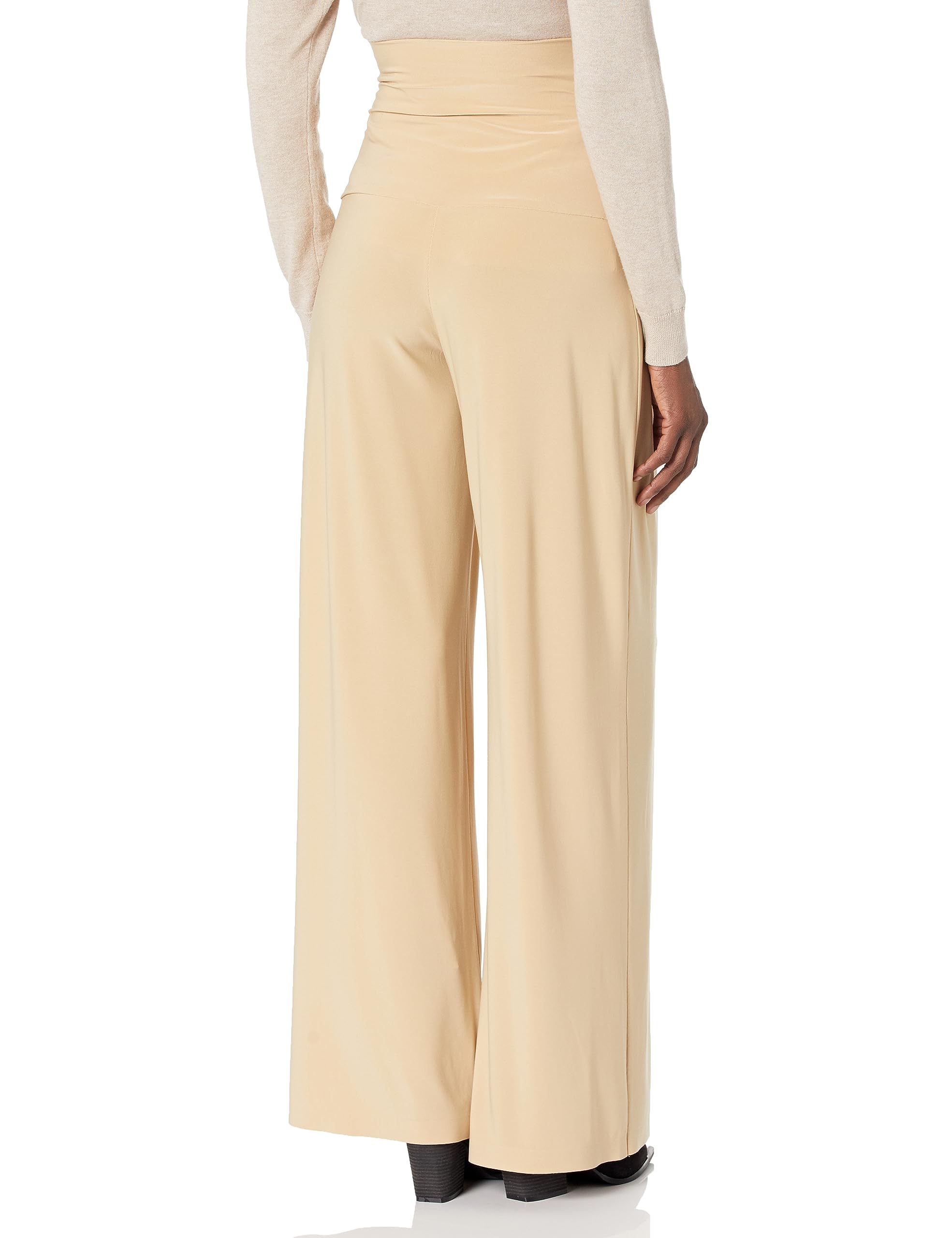 Norma Kamali Women's High Waist Pleated Trousers - Stylish Office Pants for Work & Business Casual Outfits