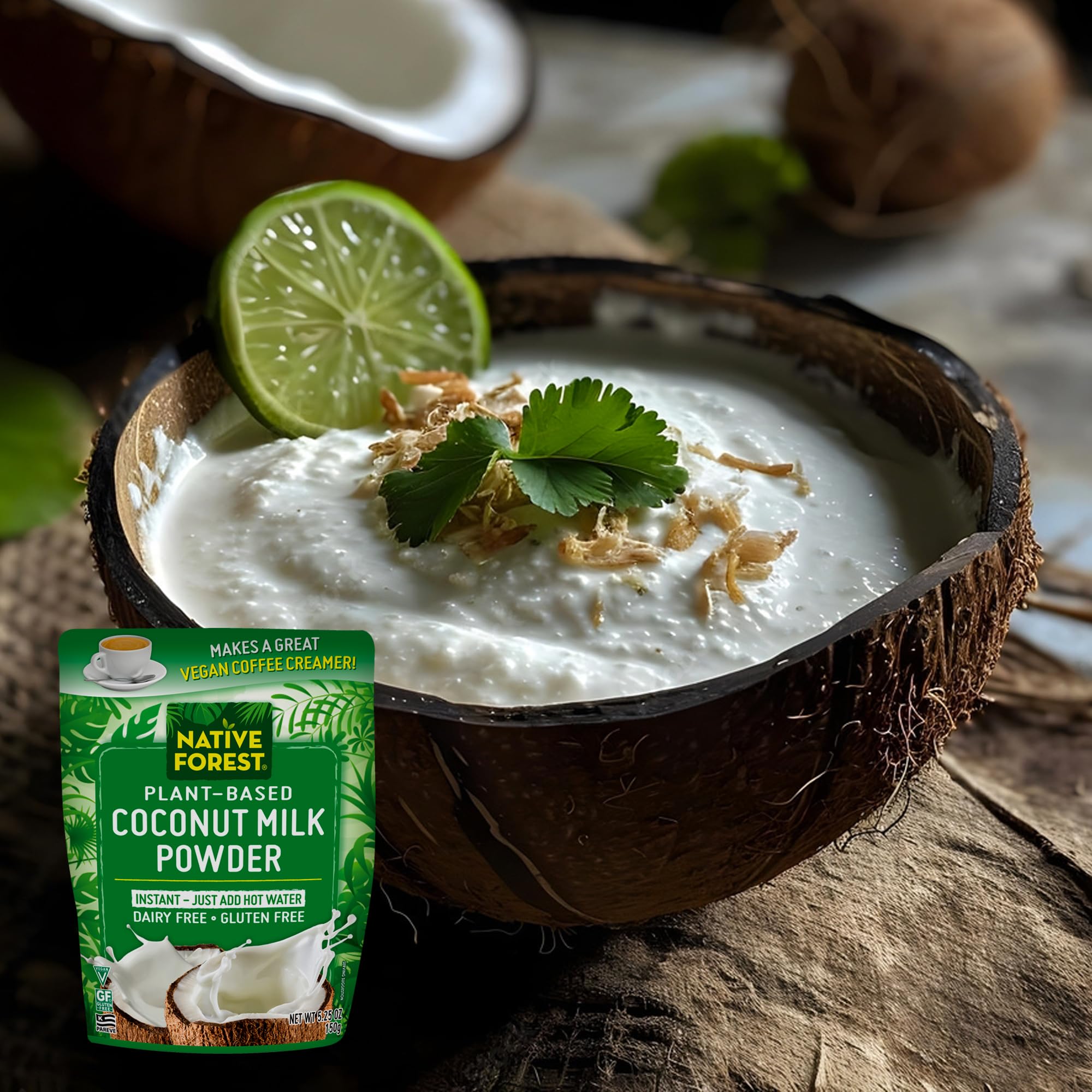 Edward & Sons Native Forest Organic Coconut Milk Powder - 33 lb Bulk Bag (528 oz) | Dairy-Free, Vegan, Gluten-Free | Perfect for Smoothies, Baking, Coffee Creamer & Thai Cooking