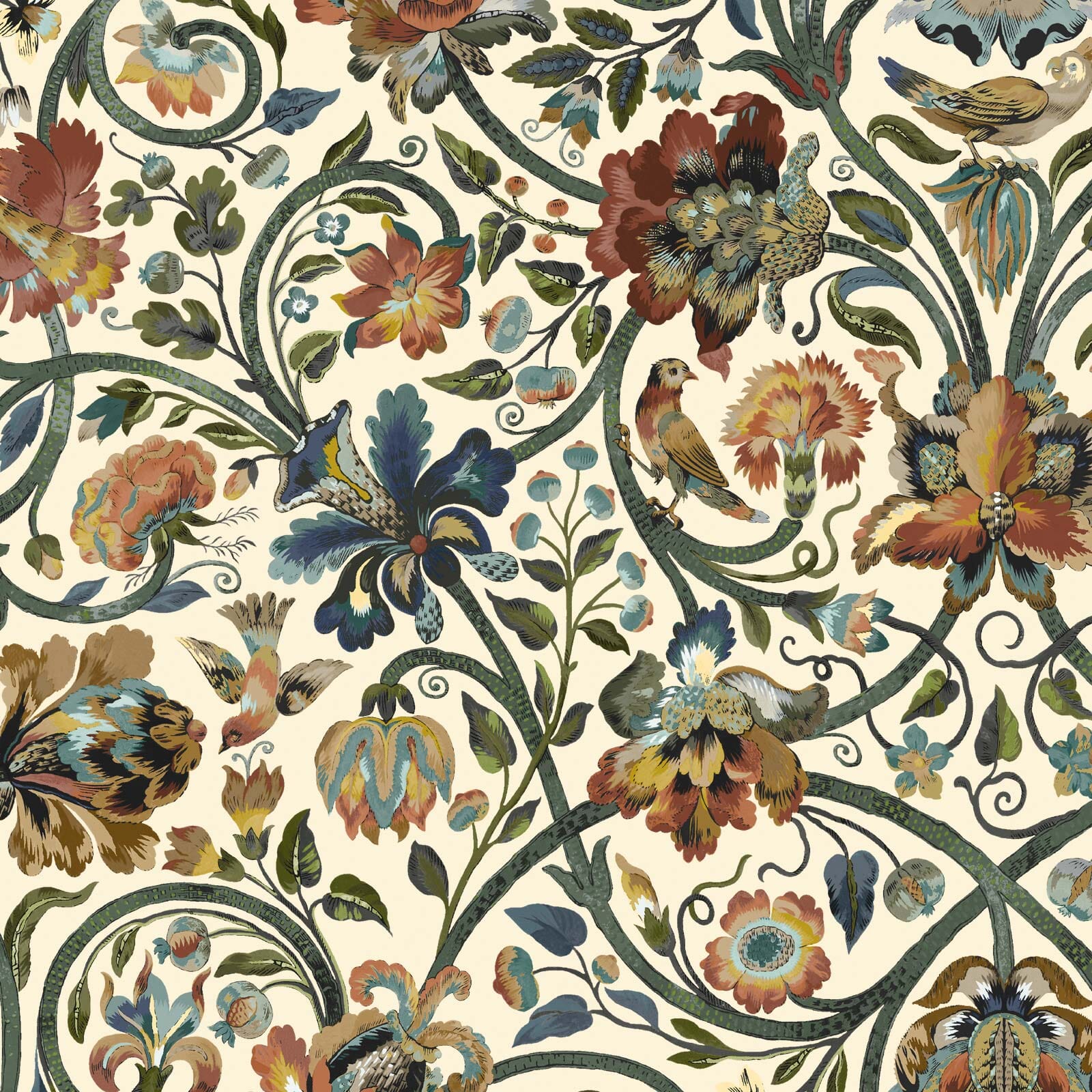 GAIA Wallpaper Ecru Sample - Premium Peel and Stick Wallpaper for Home Decor | Perfect for Living Room, Bedroom & Nursery