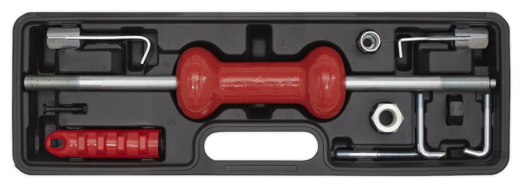 Sealey DP935B 9-Piece Slide Hammer Puller Kit for Automotive Repair - Perfect for Dent Removal, Bearing Extraction & Bodywork